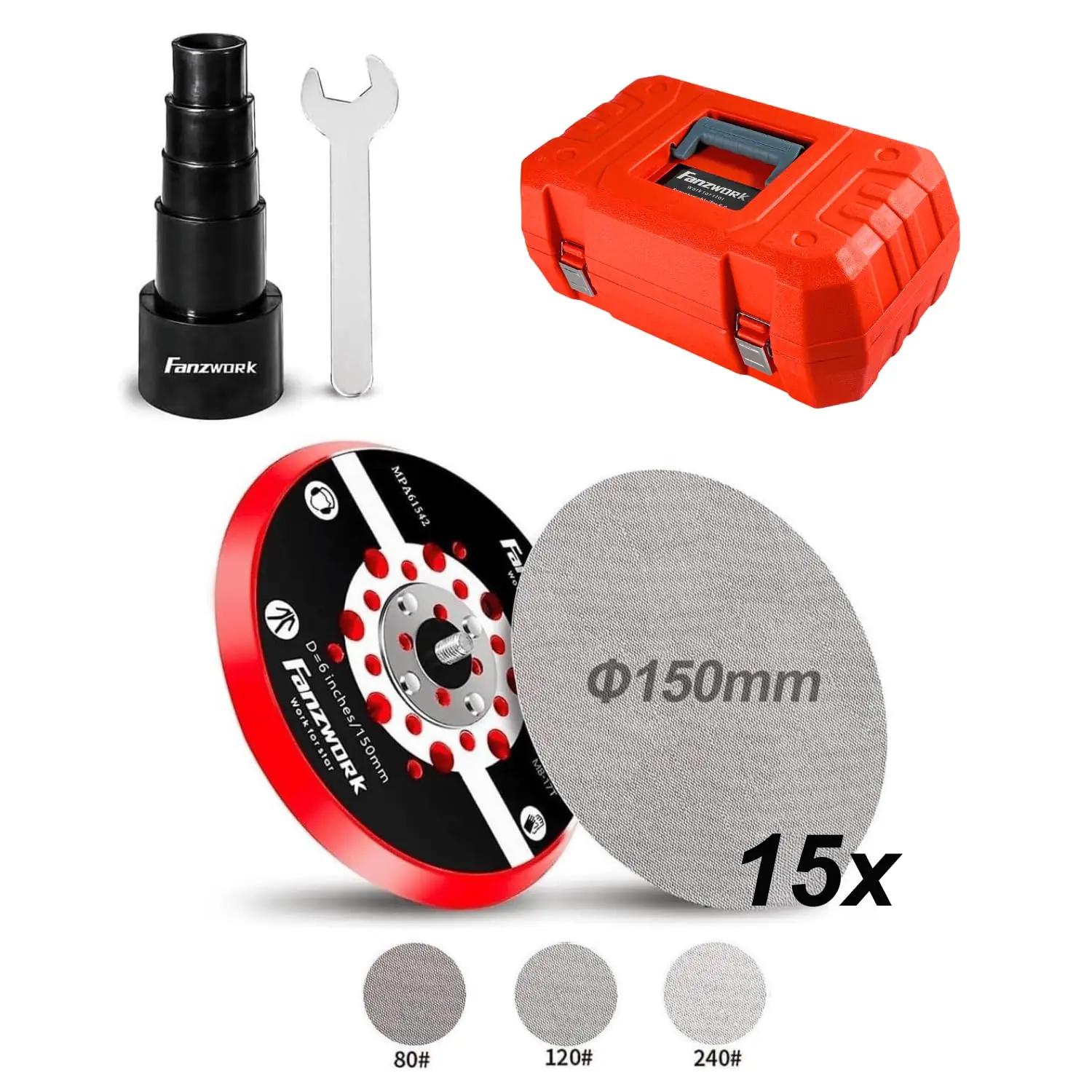 FANZTOOL tugev 350W lihvimasin koos kandekarbiga — puidu- ja – pilt 6