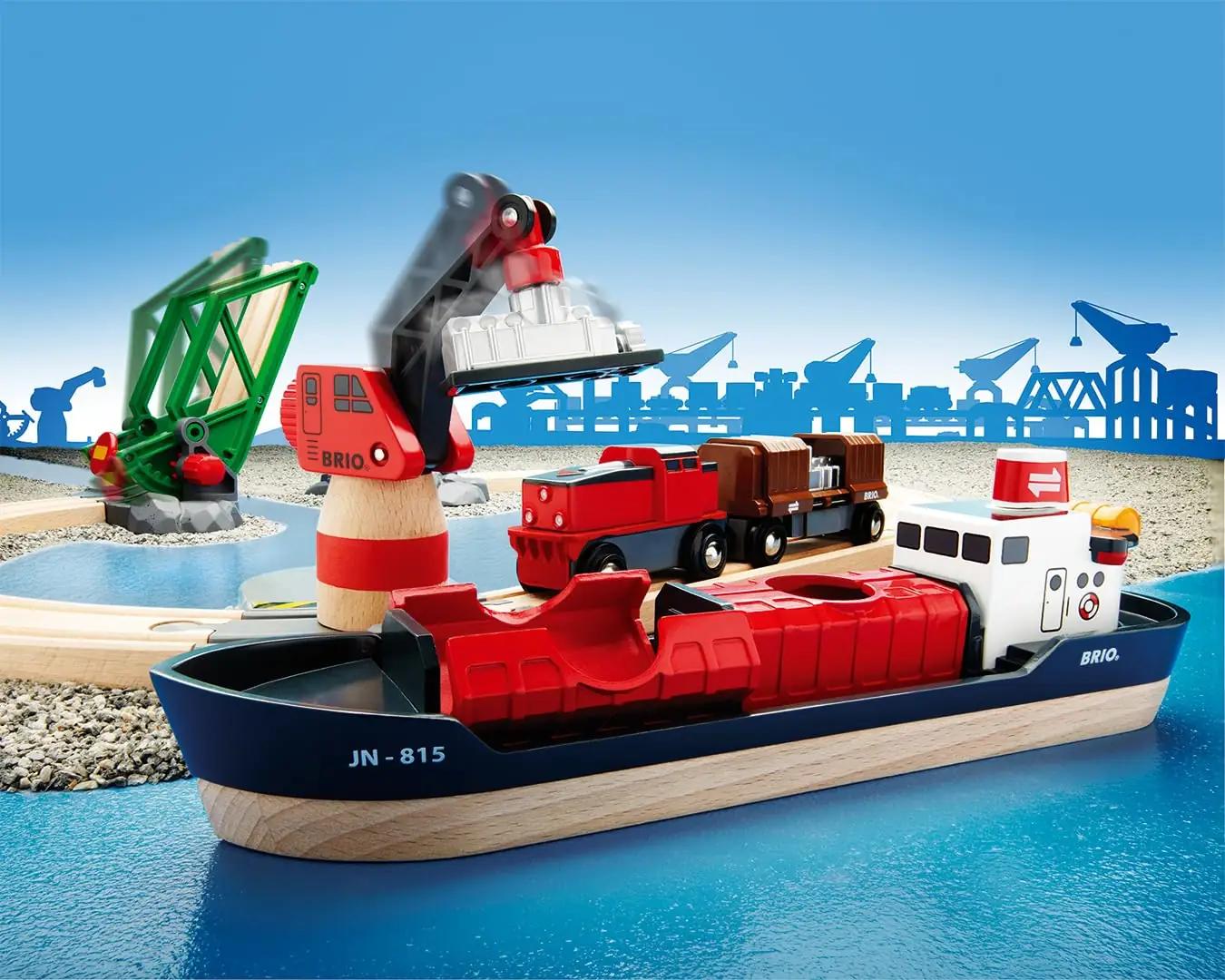 BRIO puidust sadamakomplekt 33061 – loov mäng ja õppimine – pilt 7