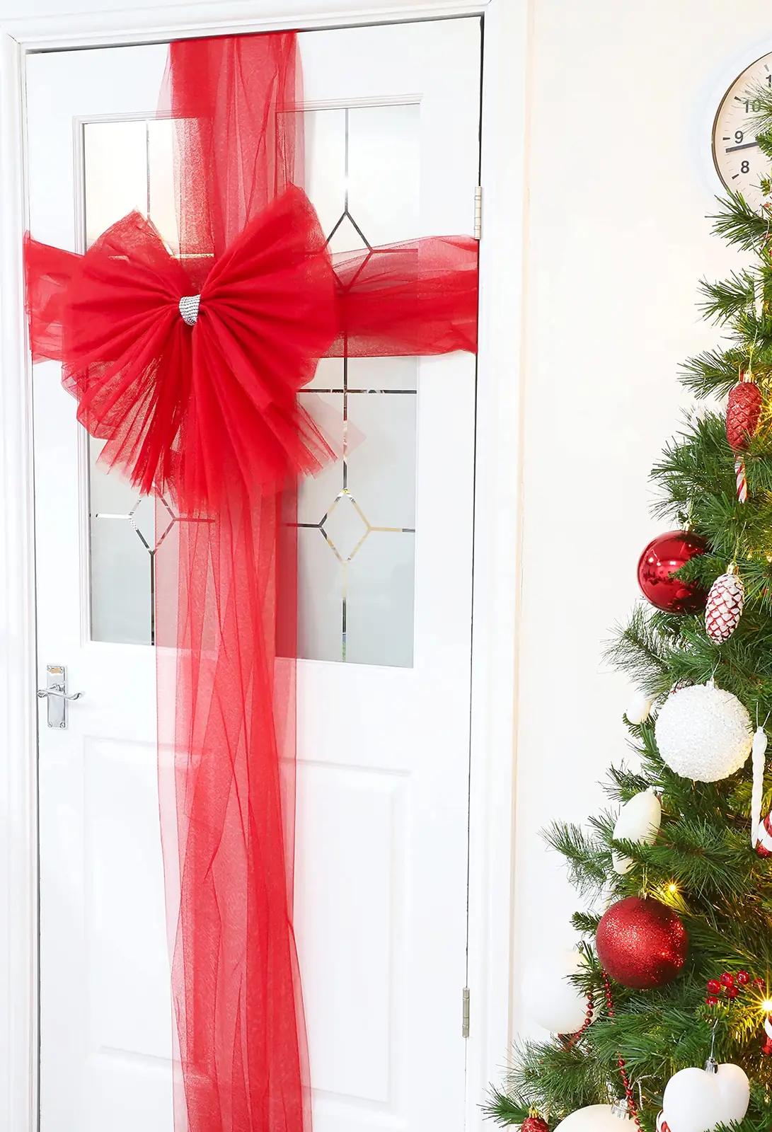 Christmas Concepts punane dekoratiivne uksepael strassiga BW34 – pilt 6
