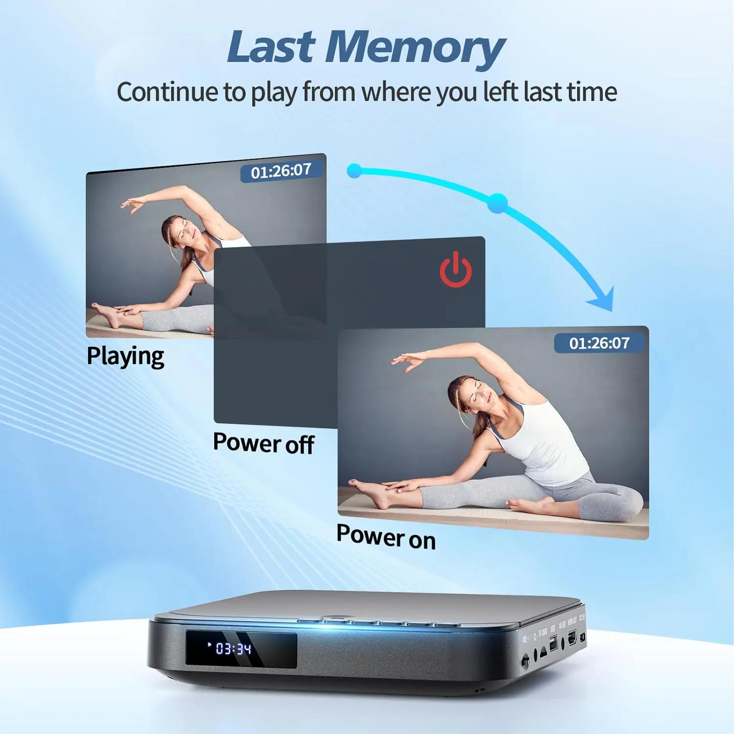 DESOBRY kompaktne mini DVD-mängija HDMI 1080P koduseks kasutuseks – pilt 6