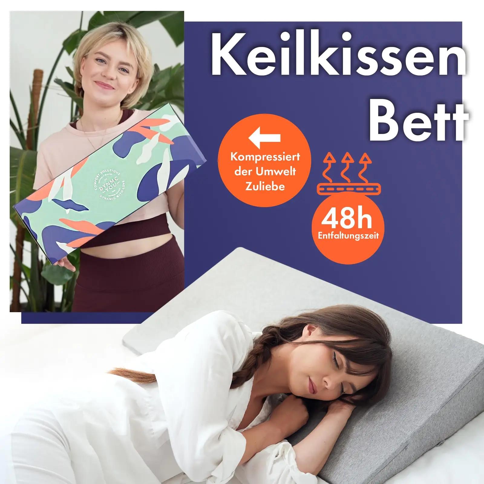 DYNMC you mugav keilkissen 90×45 cm – hea une toeks – lisavaade