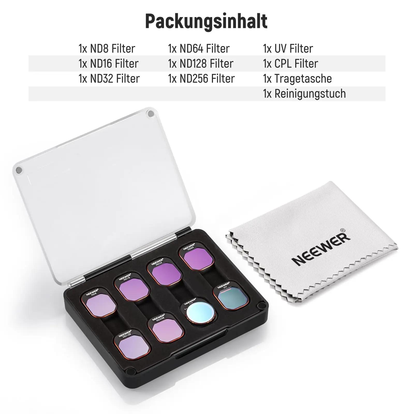 NEEWER klaasfilterid DJI Mini 4 Pro jaoks — professionaalne – pilt 9