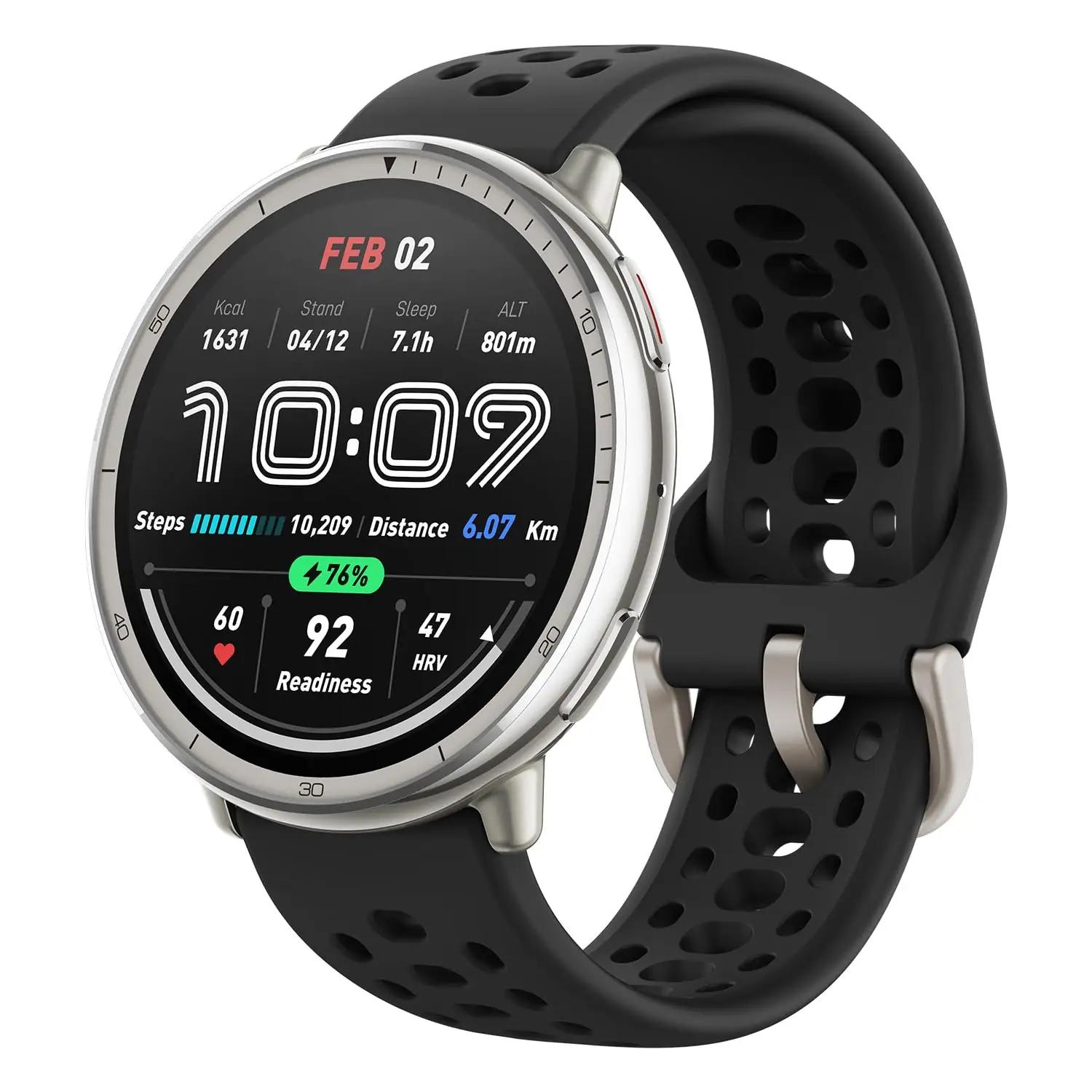 Amazfit nutikell 44 mm — sportlik disain ja püsiv aku