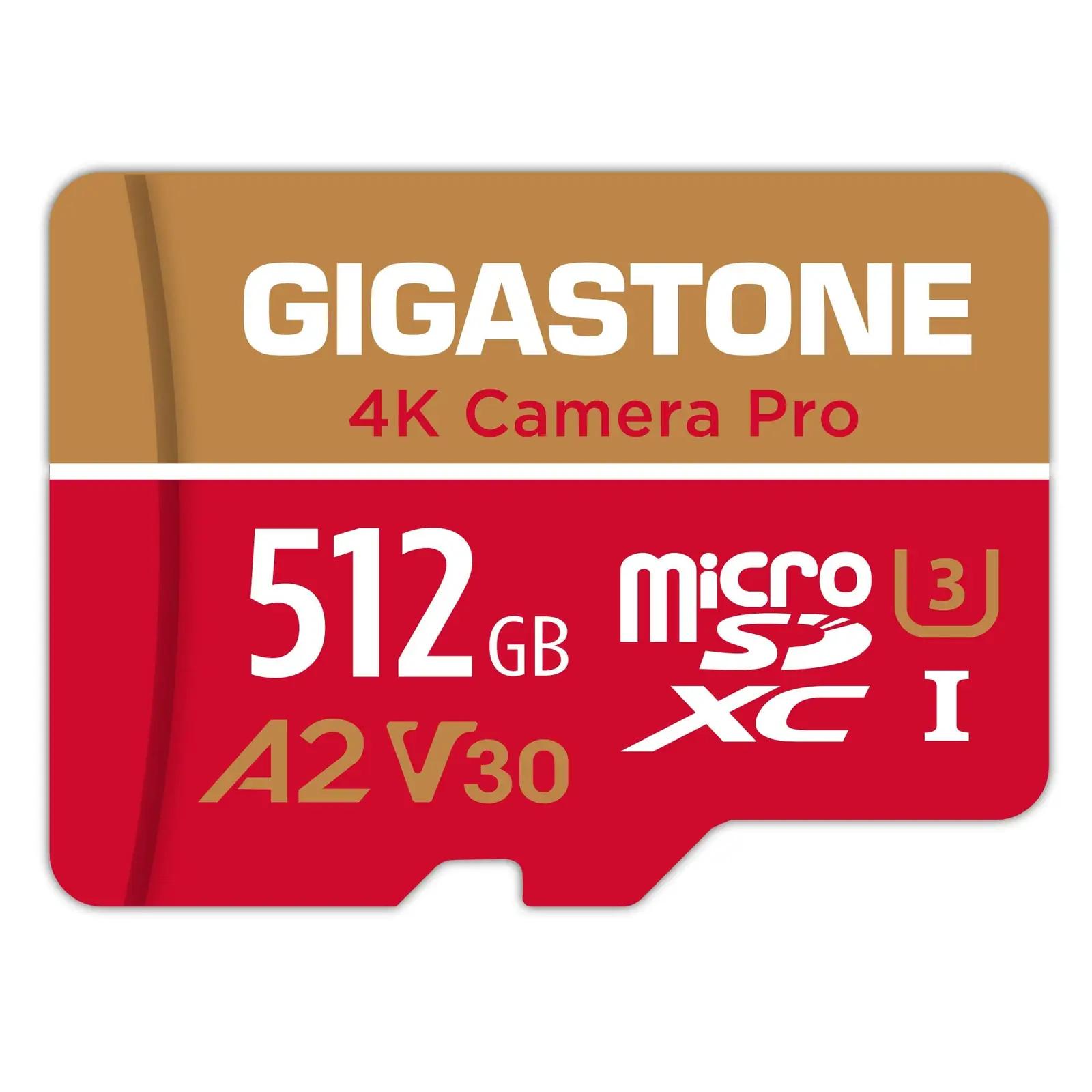 Gigastone GS-2IN1666XU3V30A1-512GB-R mälukaardid – toote esivaade