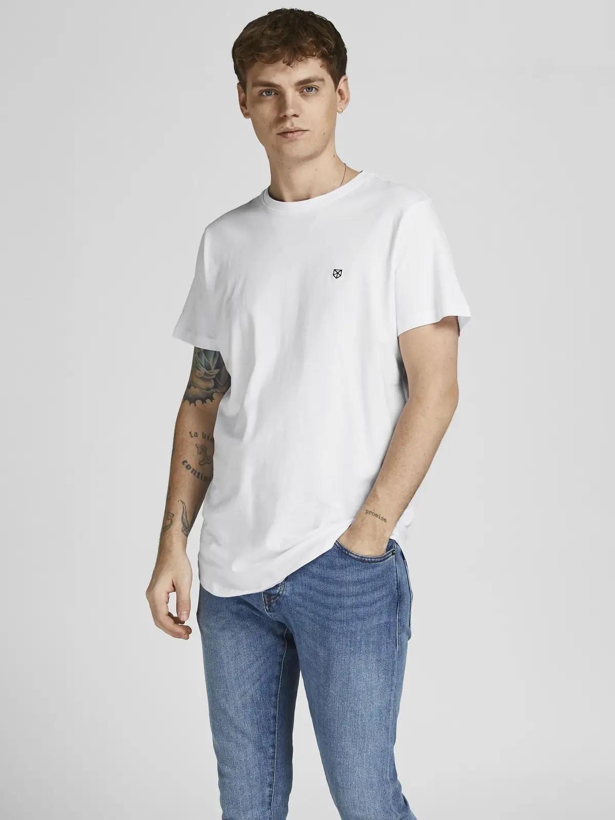 JACK & JONES mugav puuvillane T-särk 5tk komplekt – pilt 9