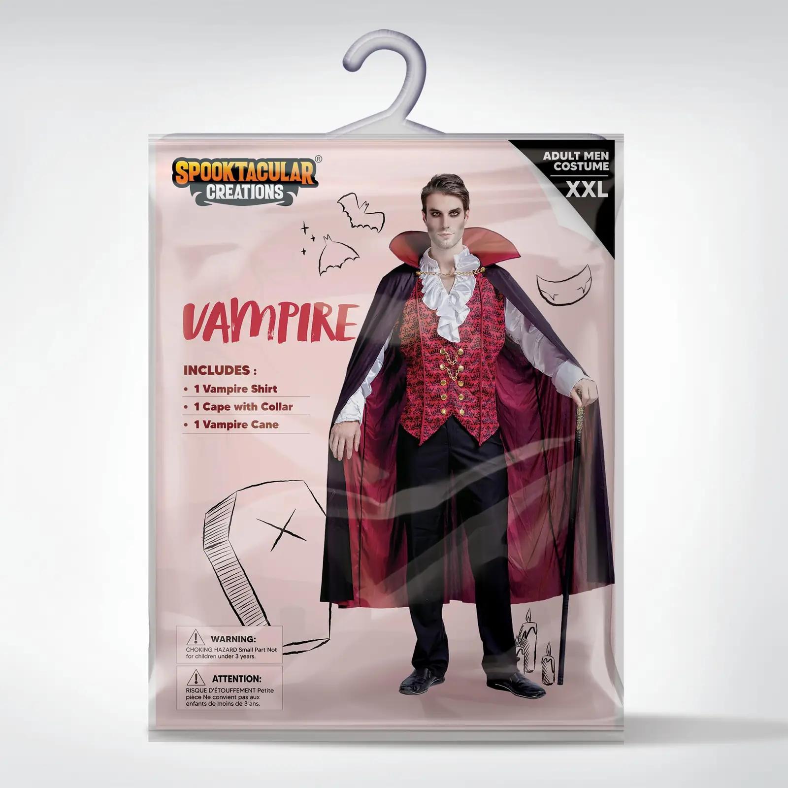 Spooktacular Creations vampiirikostüüm L — luksuslik punane – pilt 7