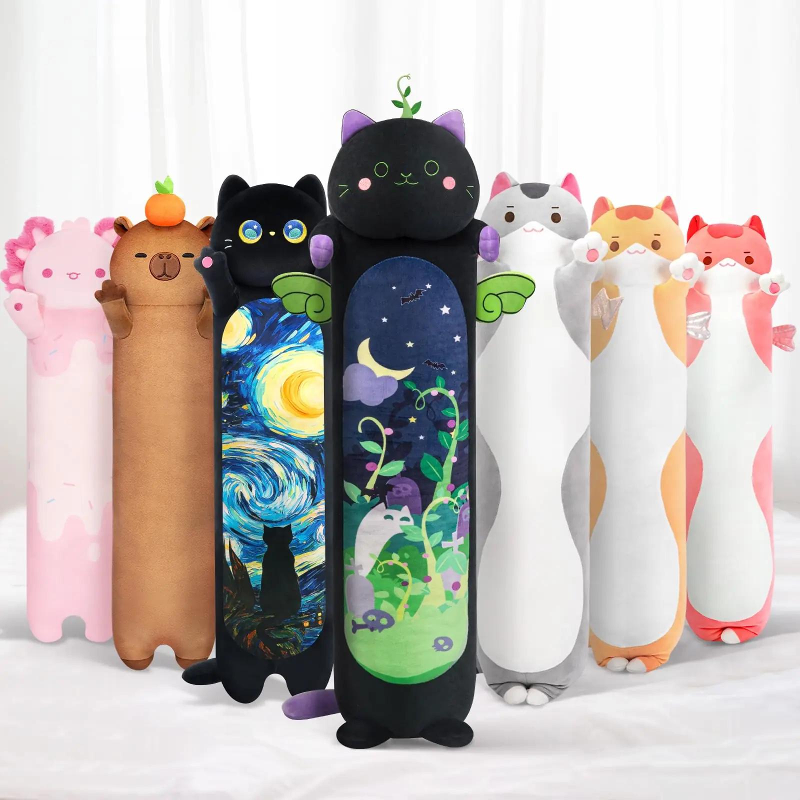Mewaii pehme mint-kass 110 cm – kaisukõrge plüüs