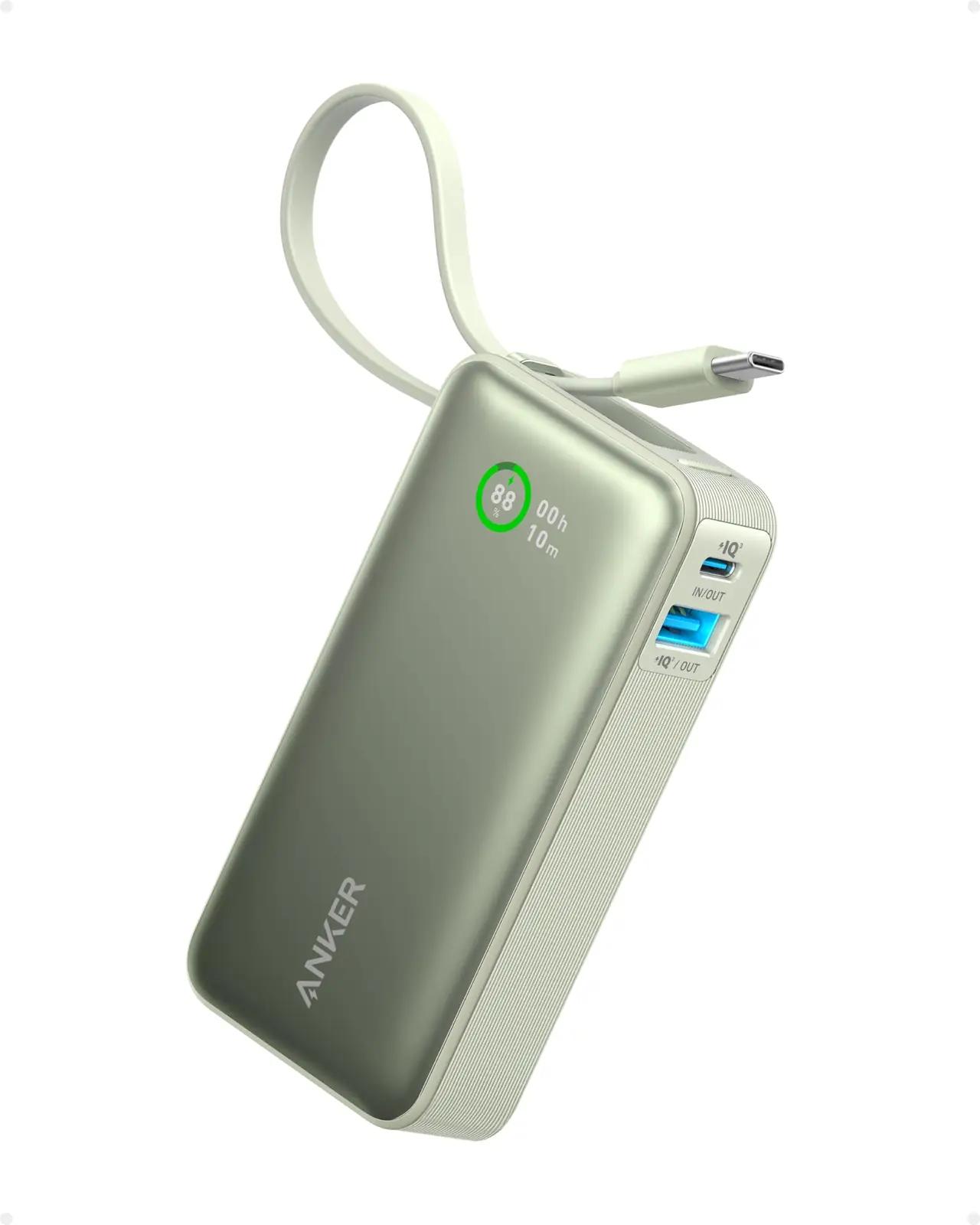 Anker kompaktne 10 000 mAh powerbank – kiire laadimine