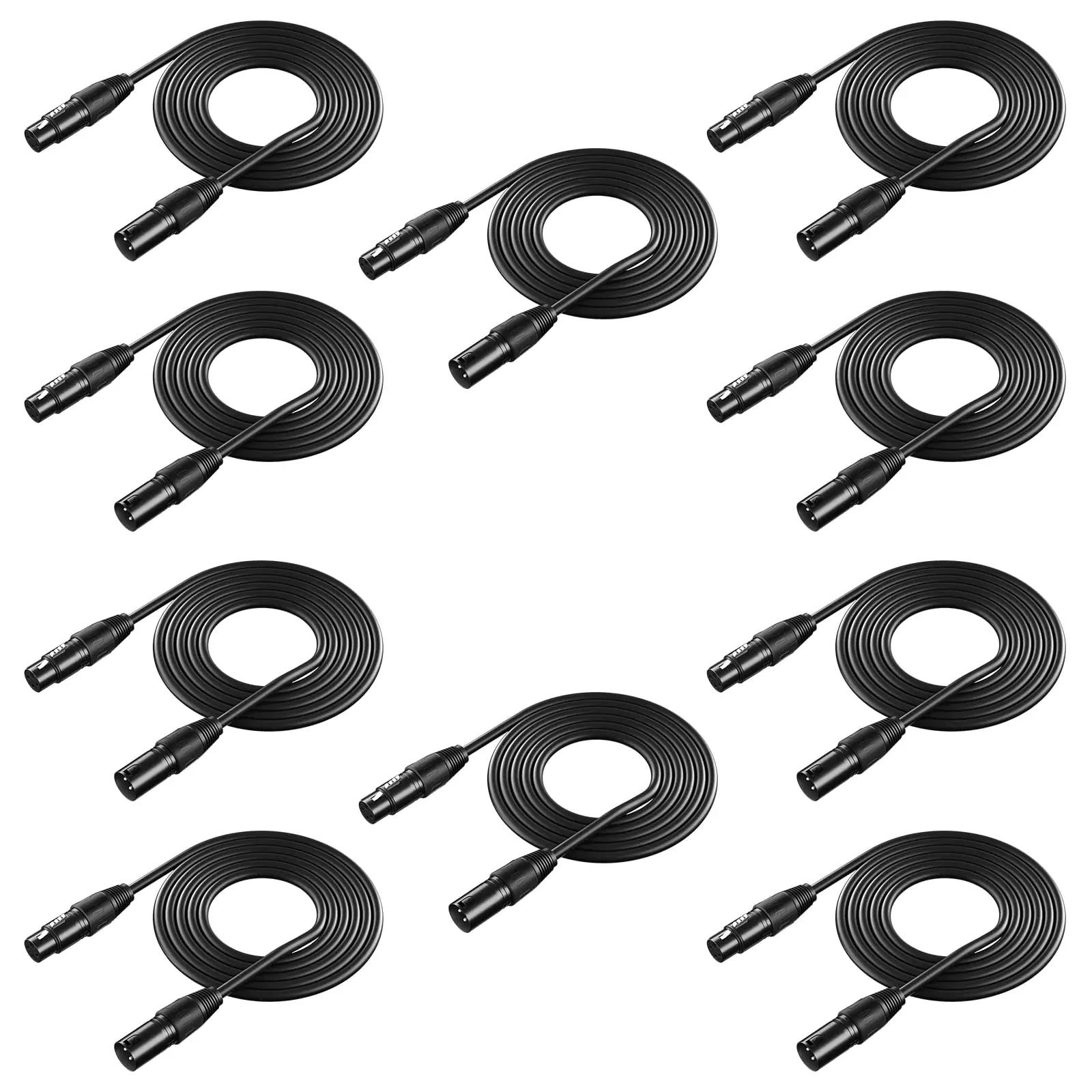 NEEWER tugev DMX-juhe 10-pack — stabiilne ühendus lavavalgustile