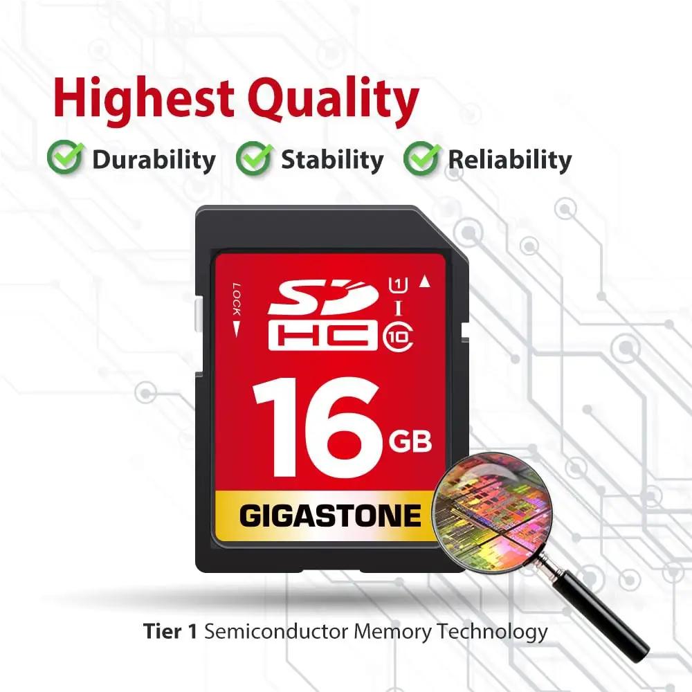 Gigastone 16GB SDHC 10-pakk — usaldusväärne salvestusfotodele – pilt 7