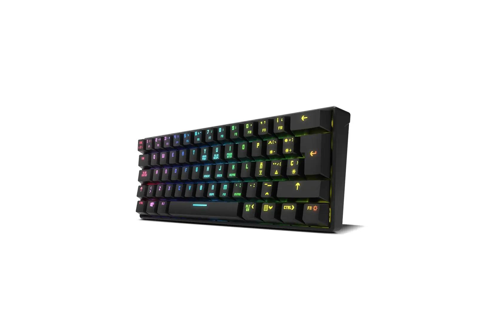 KROM mehaaniline 60% mänguklaviatuur RGB ja Bluetoothiga