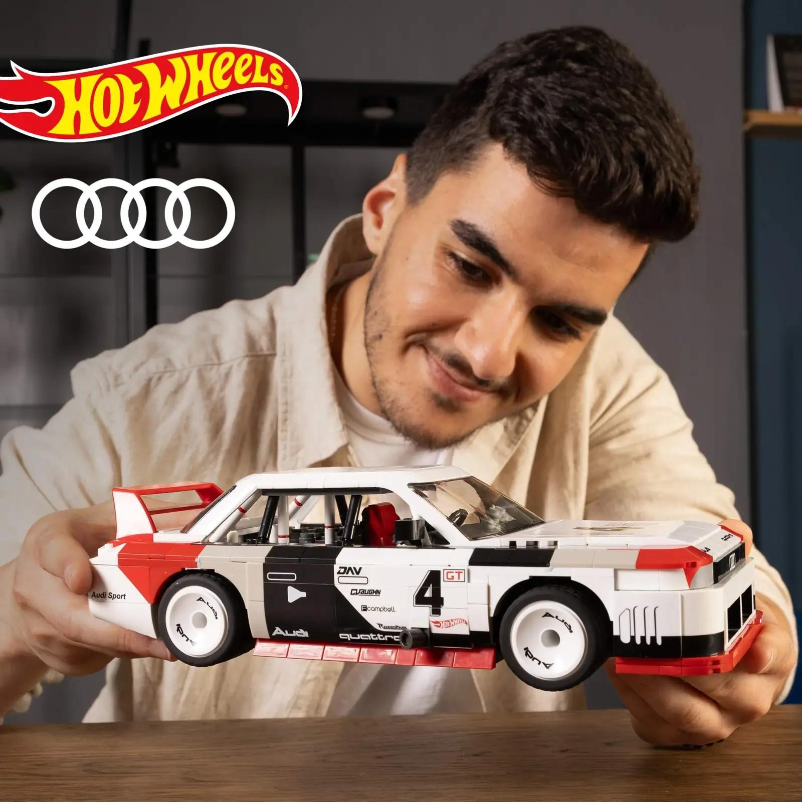 Mega Brands puit-efektne kokkupandav Hot Wheels Audi kingitus – detailne vaade