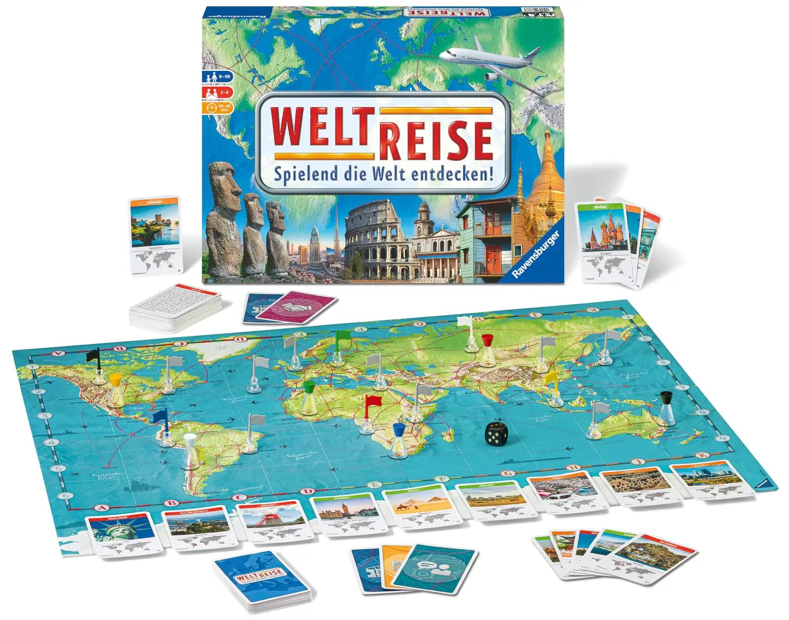 Ravensburger perekonnamäng maailmarändu elamusega, kartongist – pilt 6