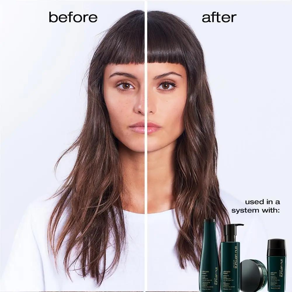 shu uemura art of hair niisutav Ultimate Reset palsam 250ml – pakend ja tarvikud