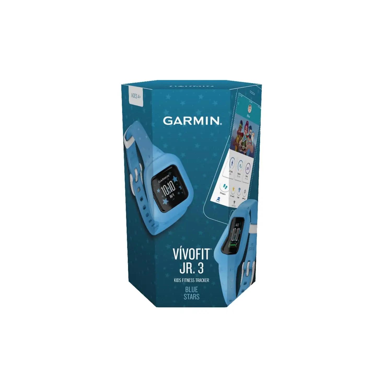 Garmin lasteaktiivsusmonitor silikoonist – mugav ja veekindel – pakend ja tarvikud