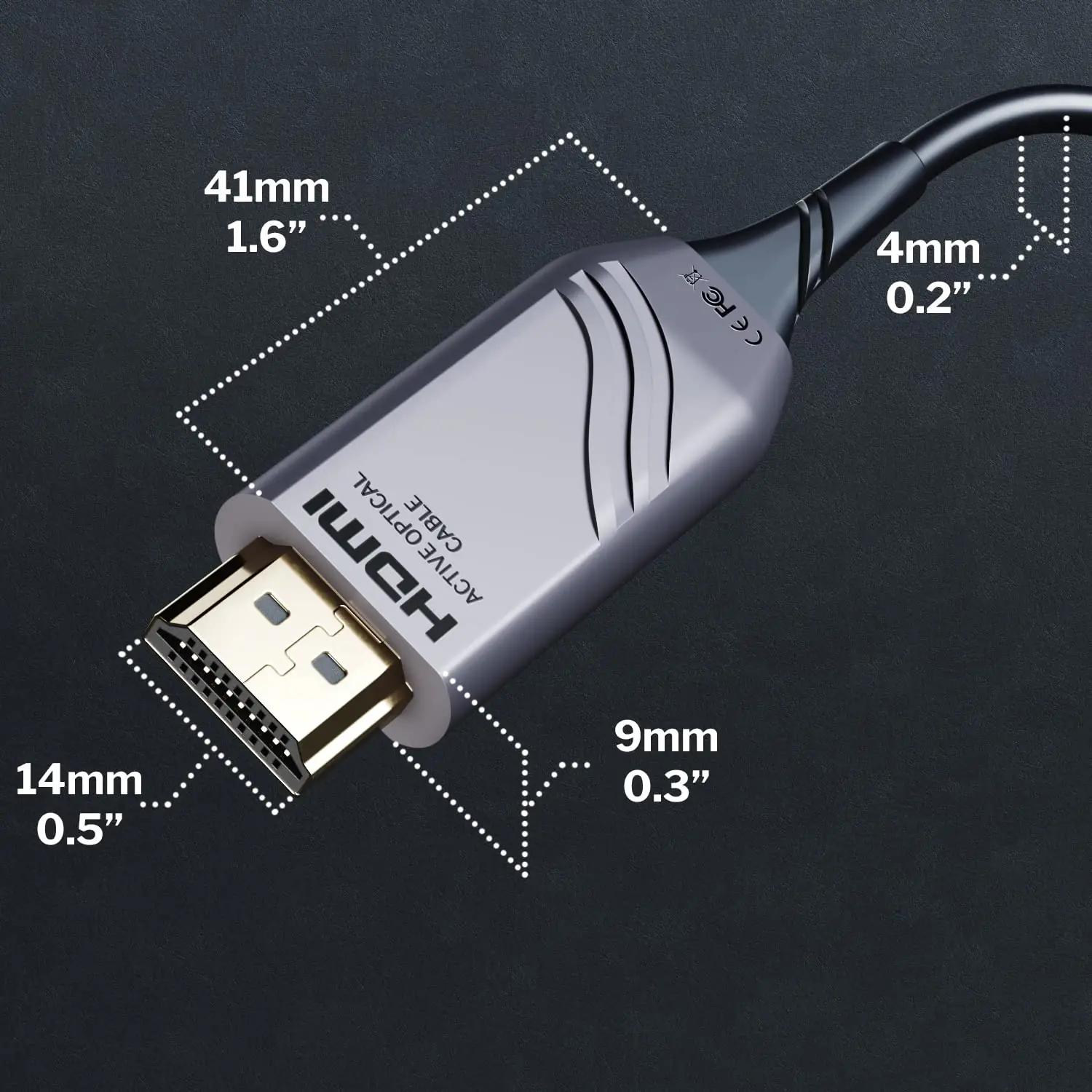 KabelDirekt kvaliteetne optiline HDMI-kaabel 15m – 8K ühilduvus – lisavaade
