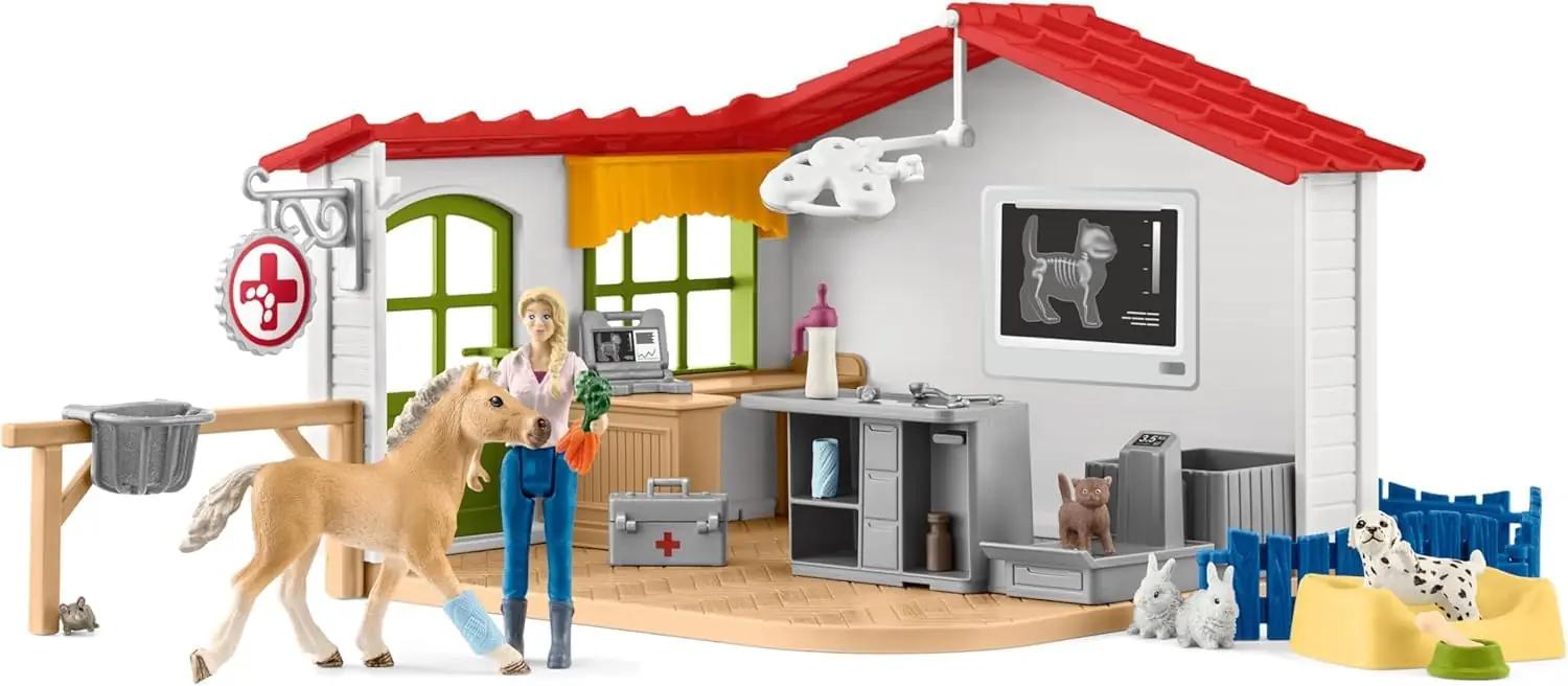 SCHLEICH mängukomplekt loomaarstipraksis – hariv kingitus lastele – detailne vaade