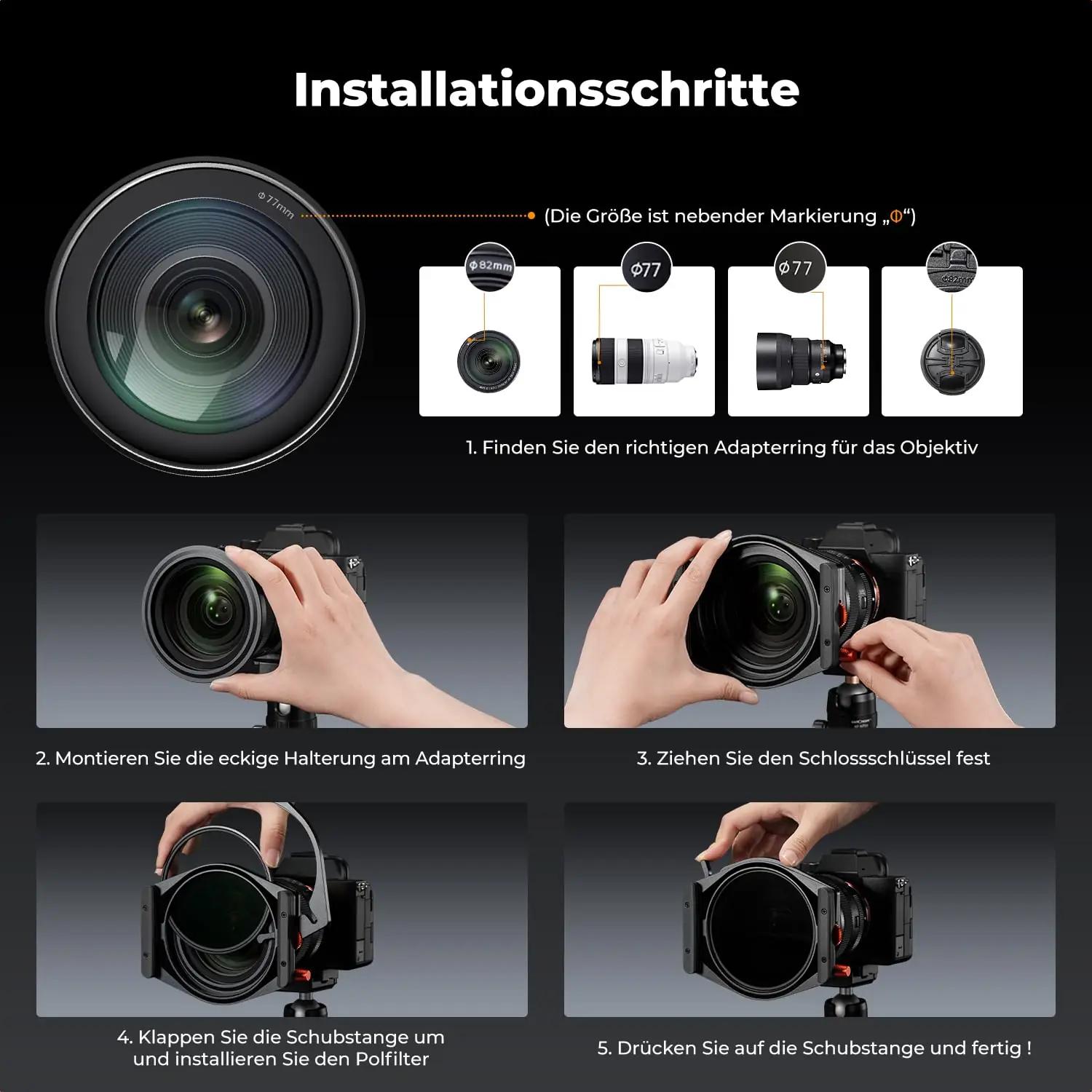 K&F CONCEPT vastupidav optiline filterkomplekt – pilt 6
