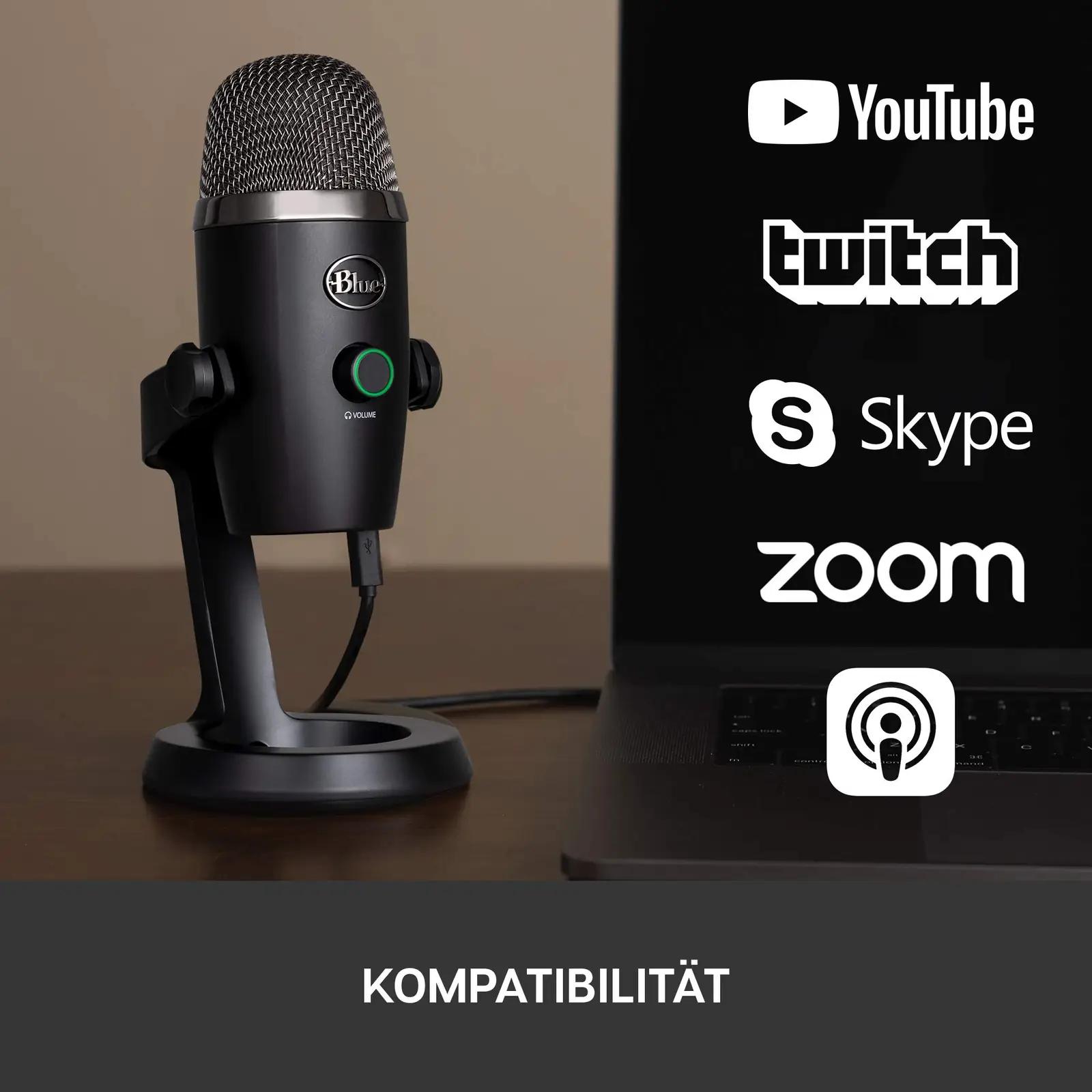 Logitech for Creators Blue Yeti Nano — kompaktne USB-mikrofon – pilt 11