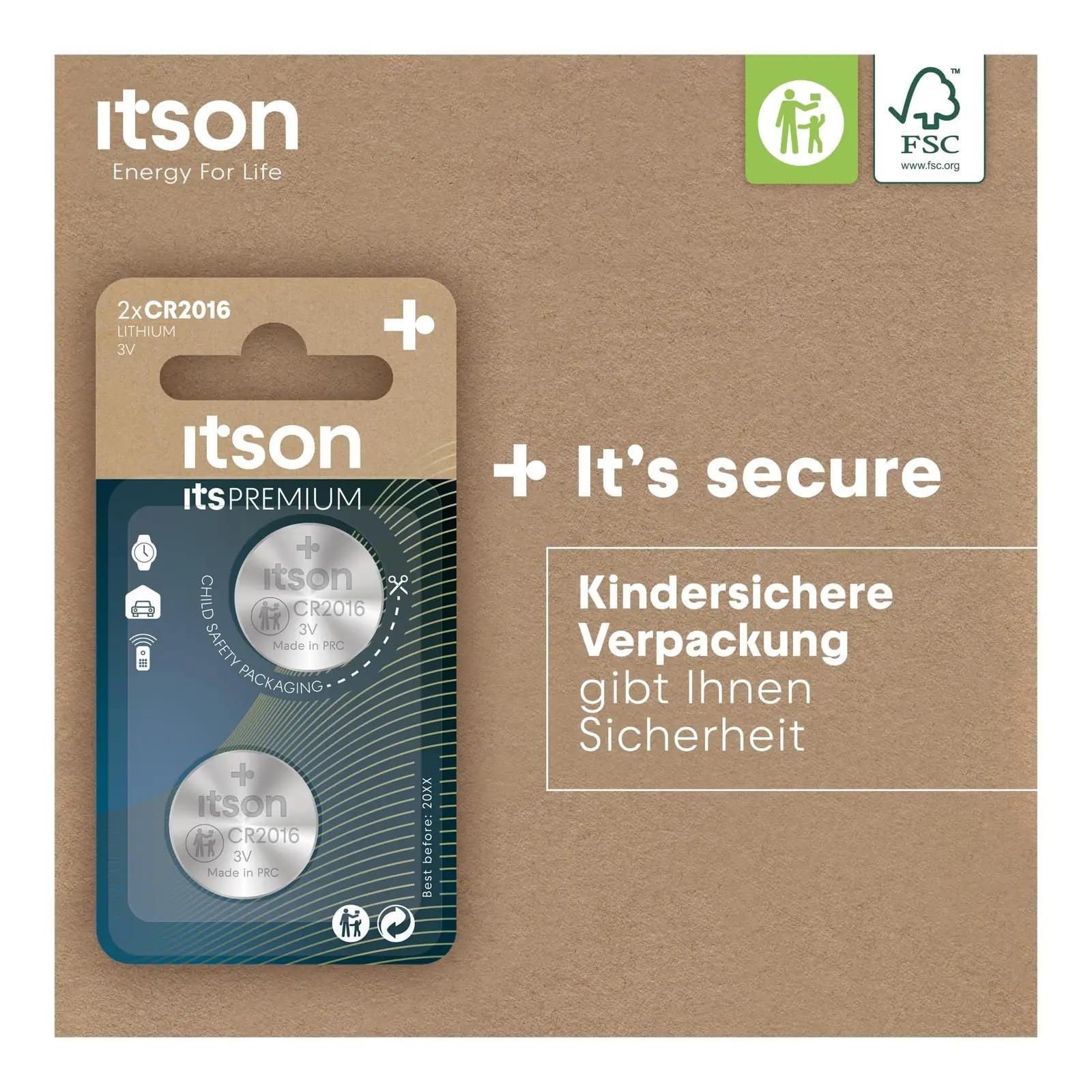 ITSON vastupidav CR2016 lithium-patarei — pikk säilivus ja sobiv – pilt 7