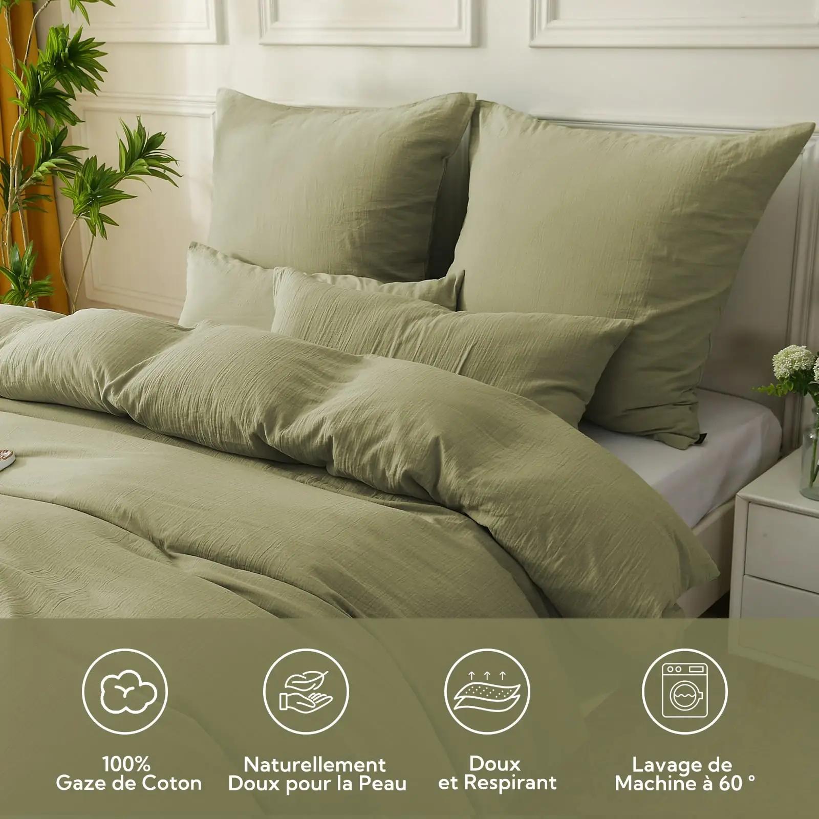 SOULFUL puuvillane voodipesukomplekt — Jaspis-hall 240×260 – detailne vaade
