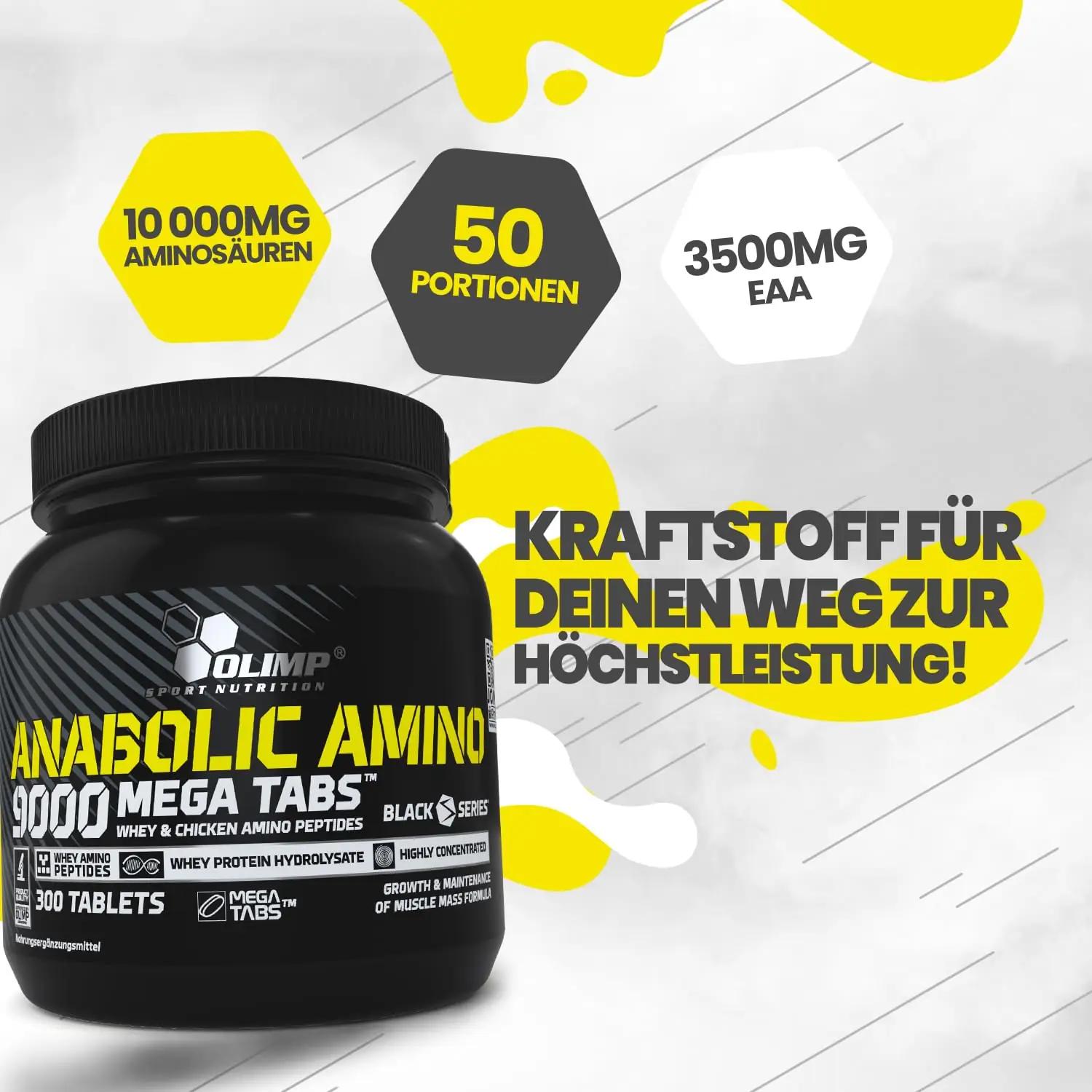 OLIMP SPORT NUTRITION lihaste taastaja — 300 tabletti – pakend ja tarvikud