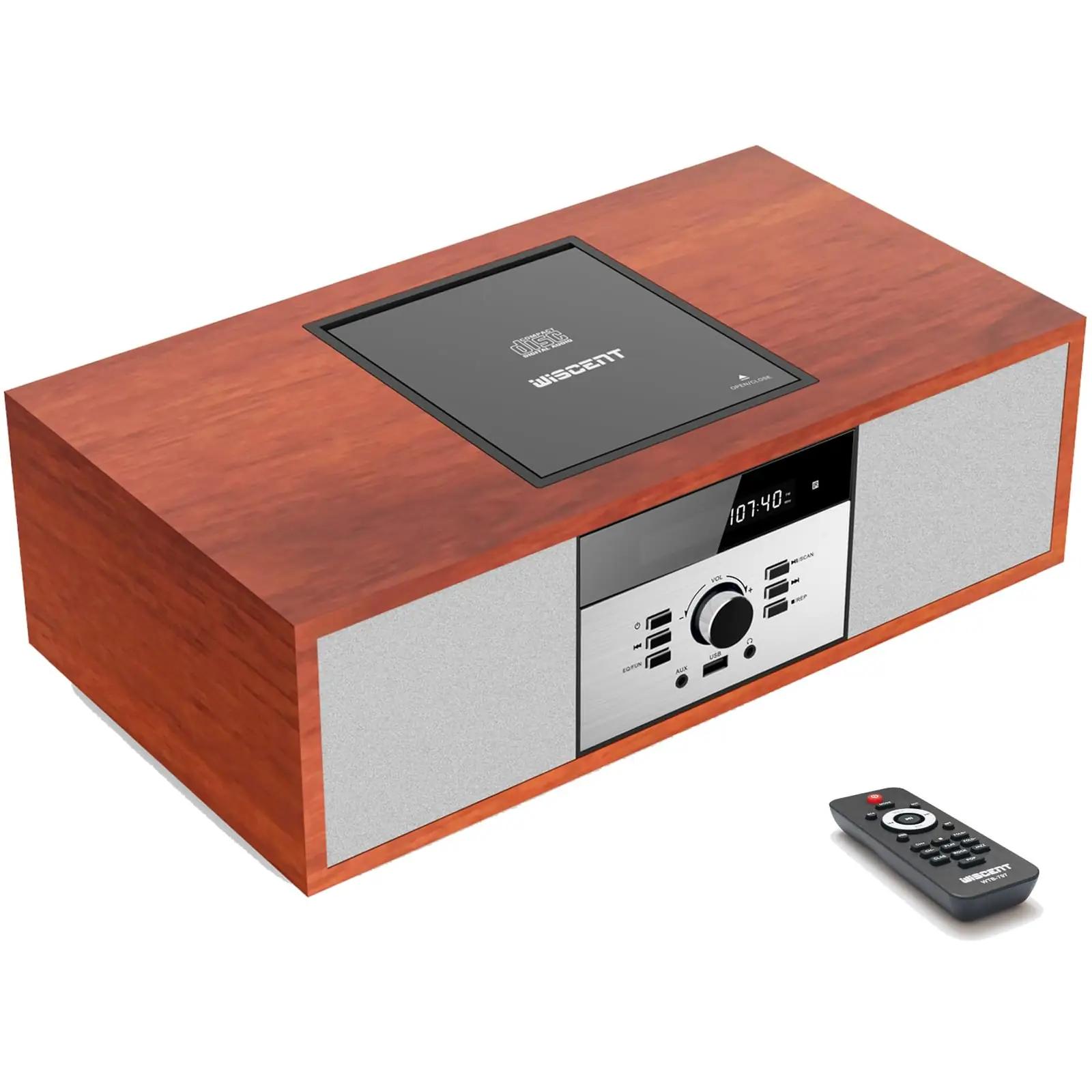 WISCENT vintage kompaktmuusika seade – CD, Bluetooth ja FM