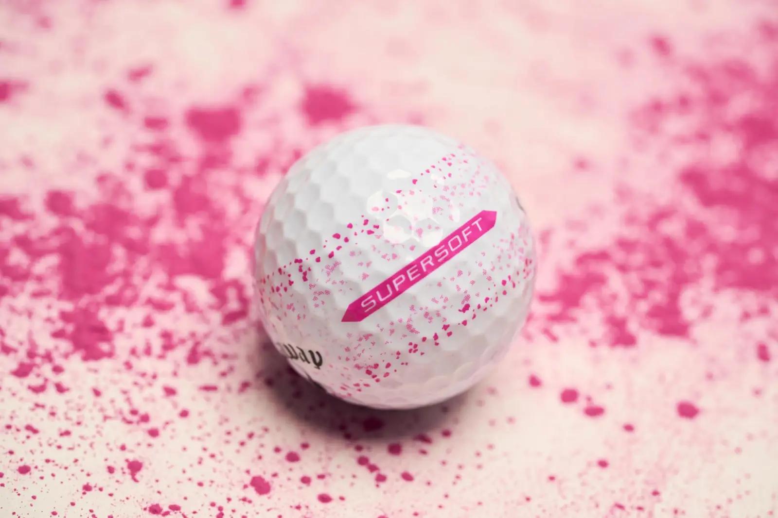 Callaway pehmed golfipallid – Supersoft 2023 roosa Splatter – pilt 6