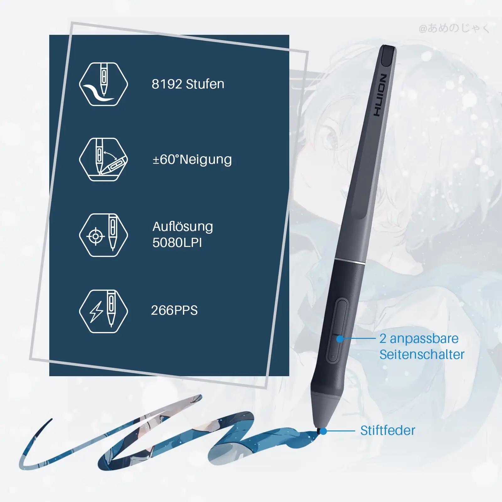 HUION stiilne graafikatablett HS611 — kompaktne ja vastupidav – kasutusnäide