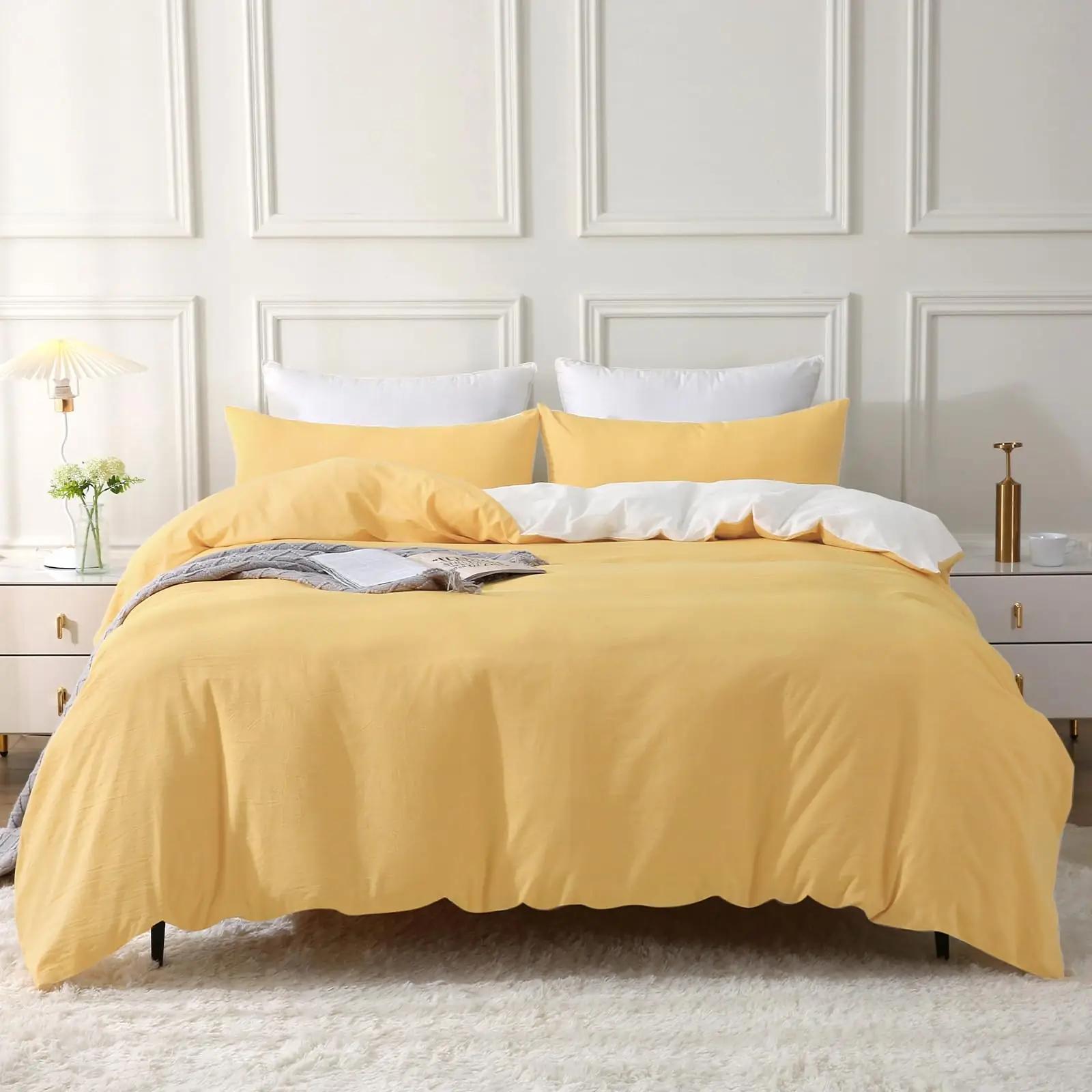 SOULFUL puuvillane voodipesu 240×260 pidulik kollane komplekt