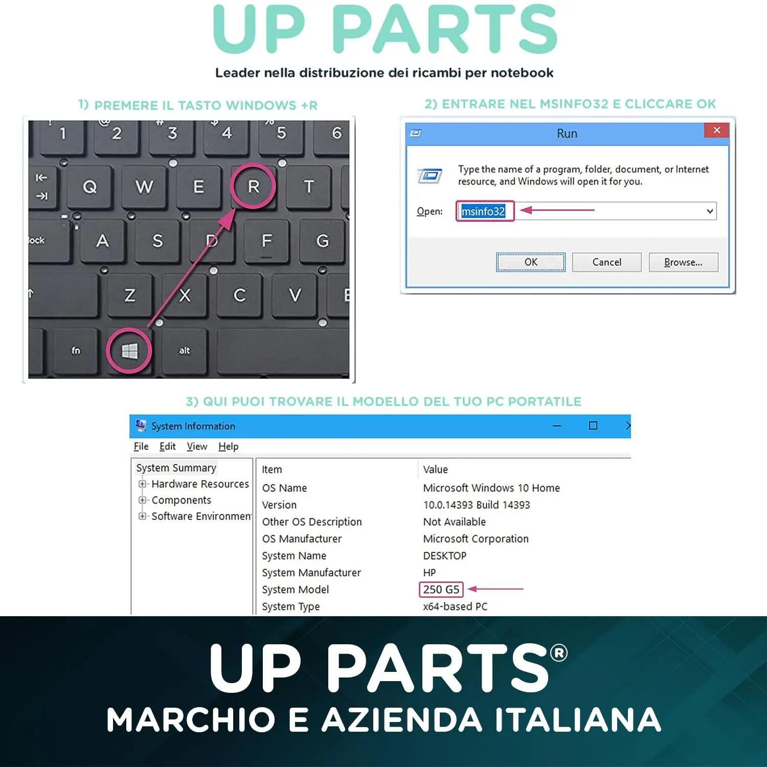 UP PARTS must itaalia stiilis sülearvuti klaviatuur – asenduseks – lisavaade