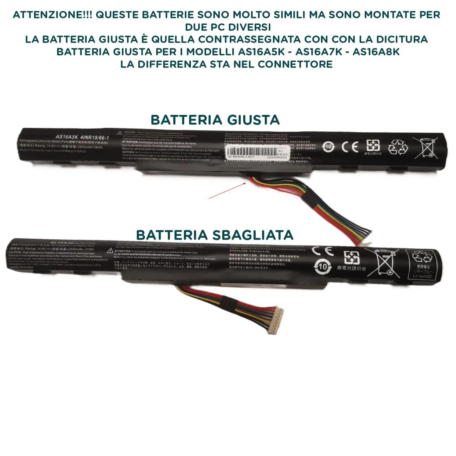 UP PARTS sülearvuti aku — vastupidav 14,8V 2600mAh varuaku – pakend ja tarvikud