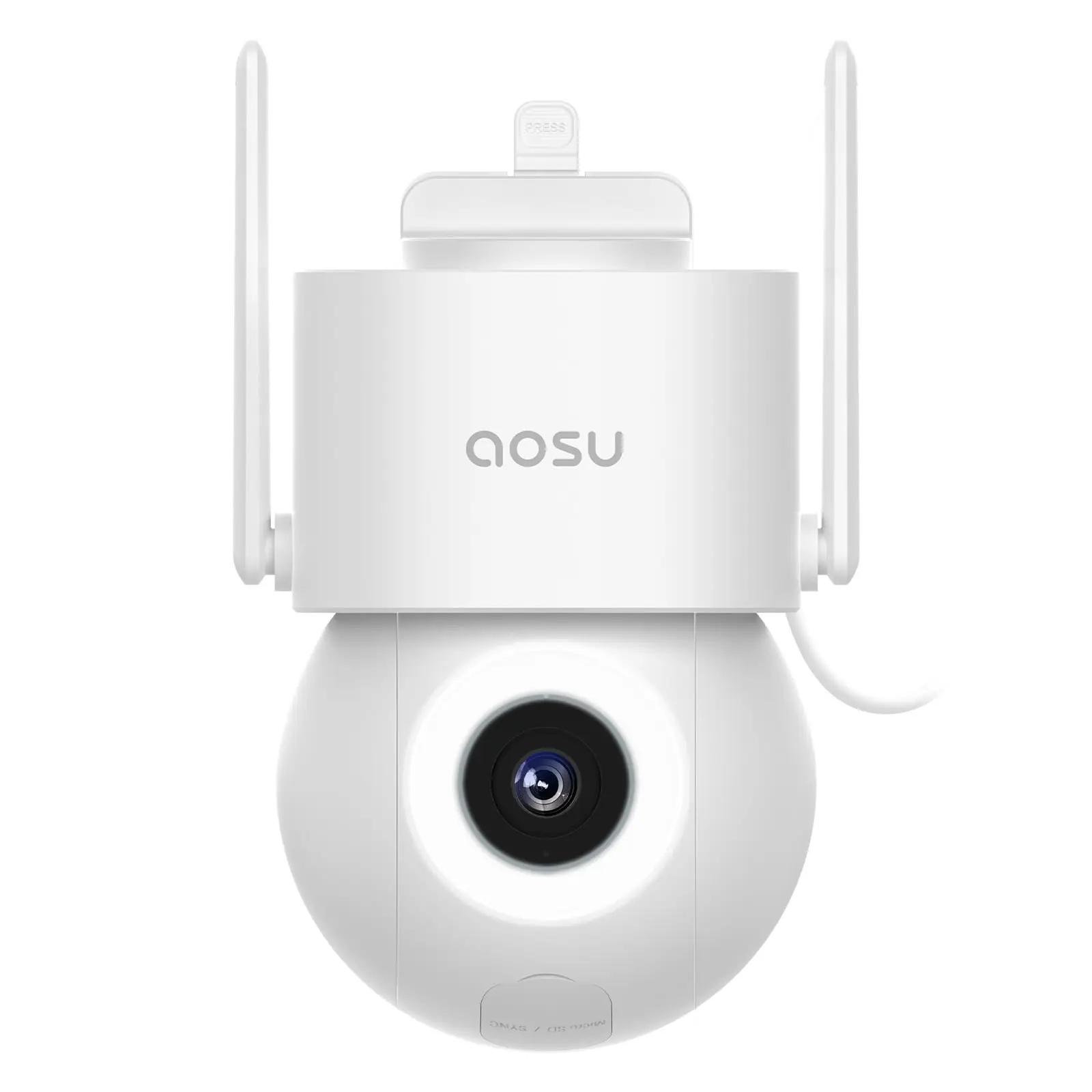 aosu välikorpusvalge 5MP turvakaamera 360° PTZ – eredavalgus – pilt 9