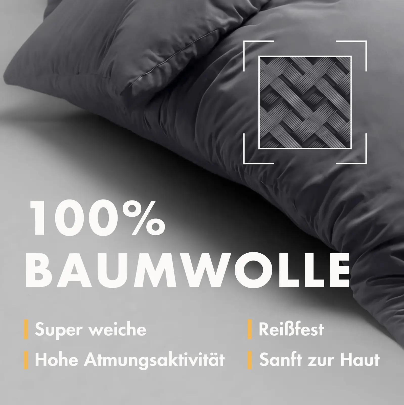 Sleeptime pehme puuvillane voodipesu 4-osaline – antratsiit – pakend ja tarvikud