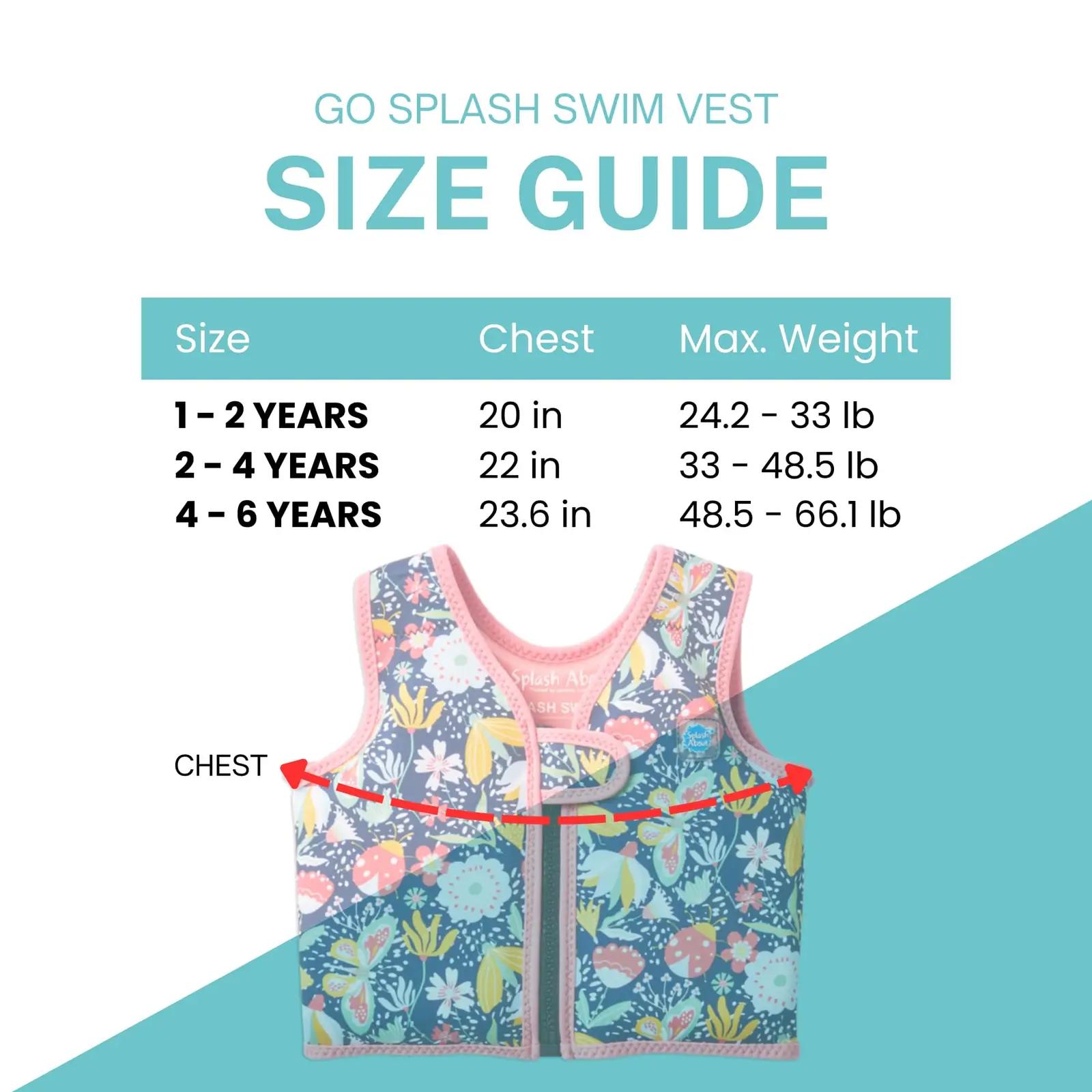 Splash About neopreenist ujumisvest lastele – Ladybird, SVLB2 – lisavaade