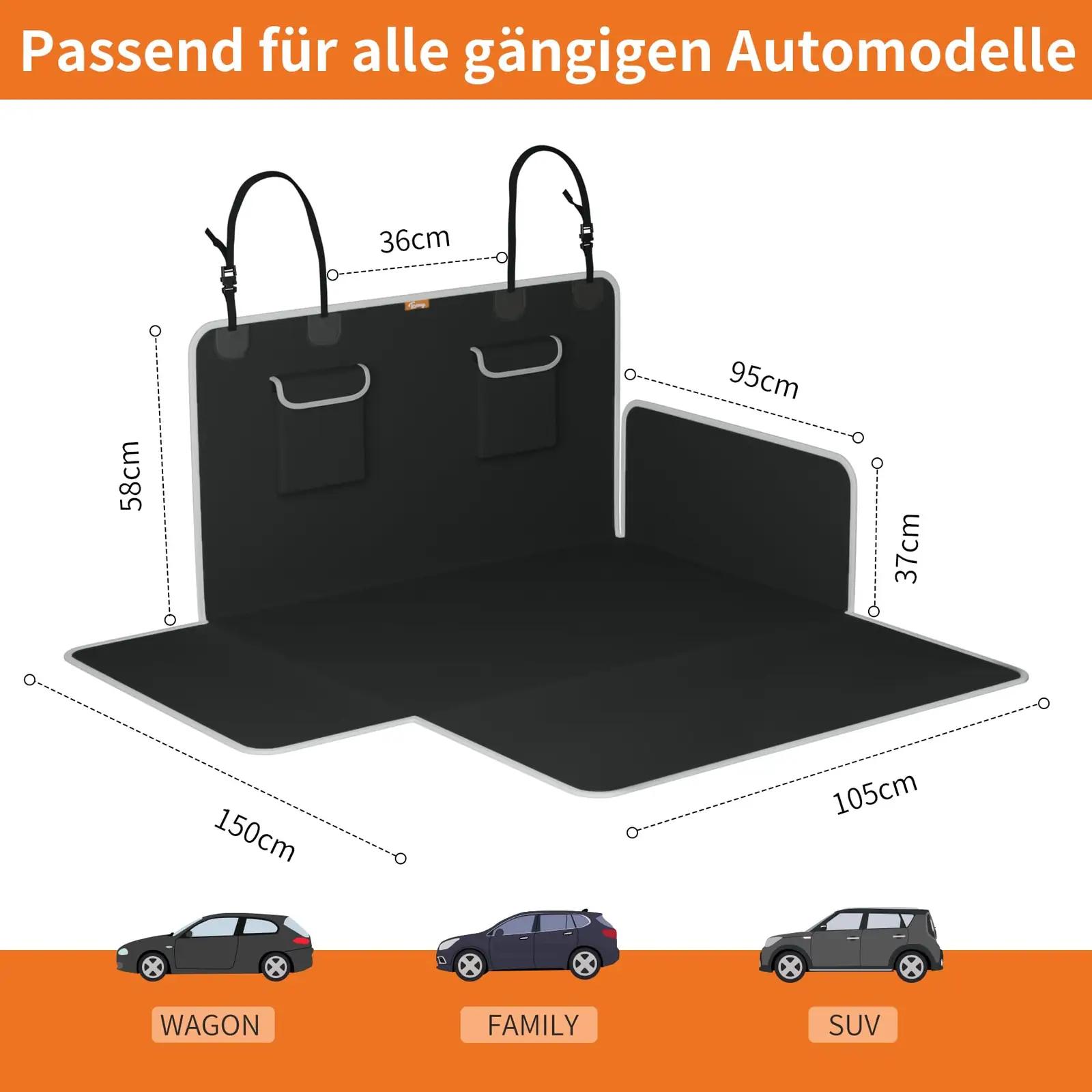 Toozey vastupidav veekindel koeramatt autosse – XL kaitse – detailne vaade