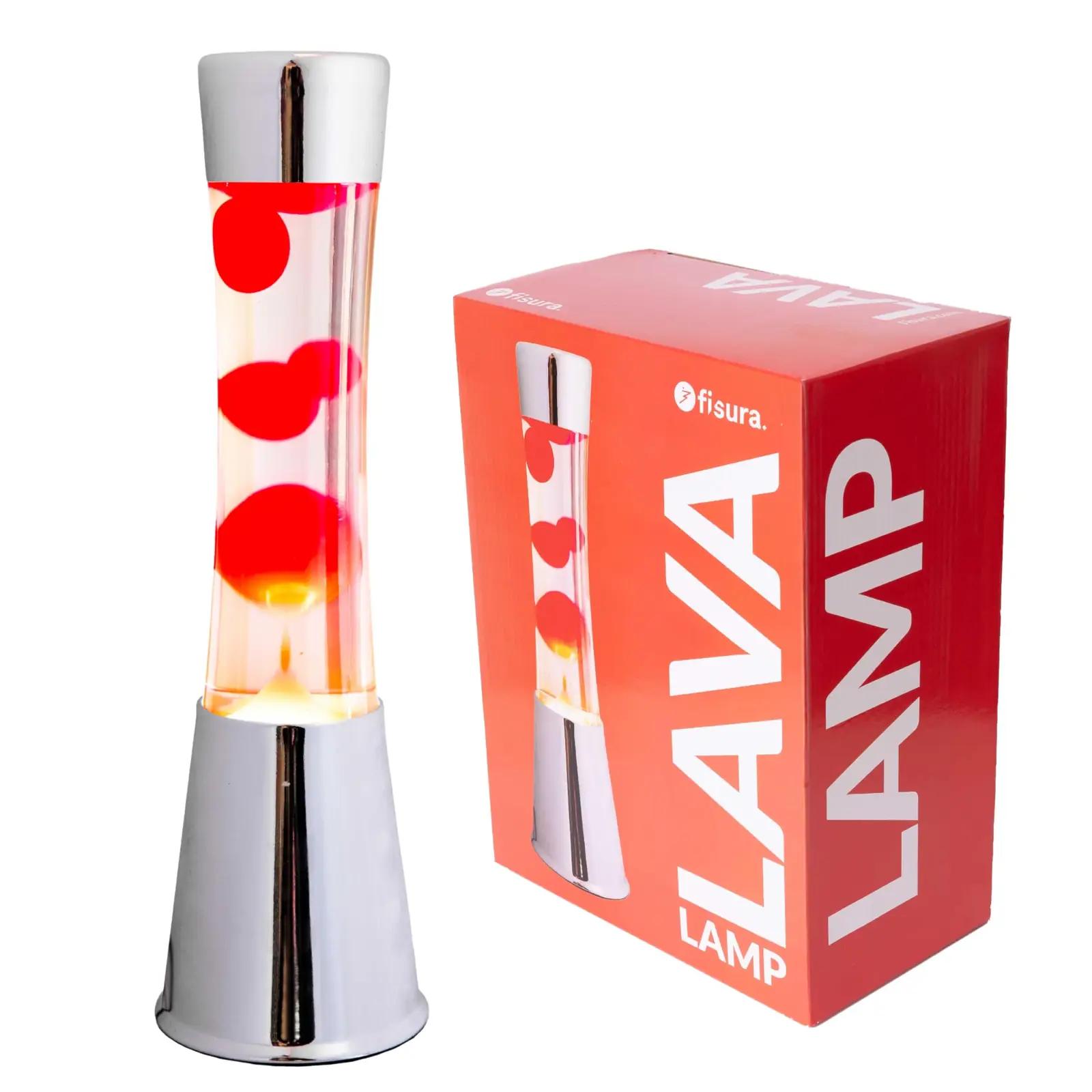 FISURA elegantsne lava-lamp punase lavaga — dekoratiivne