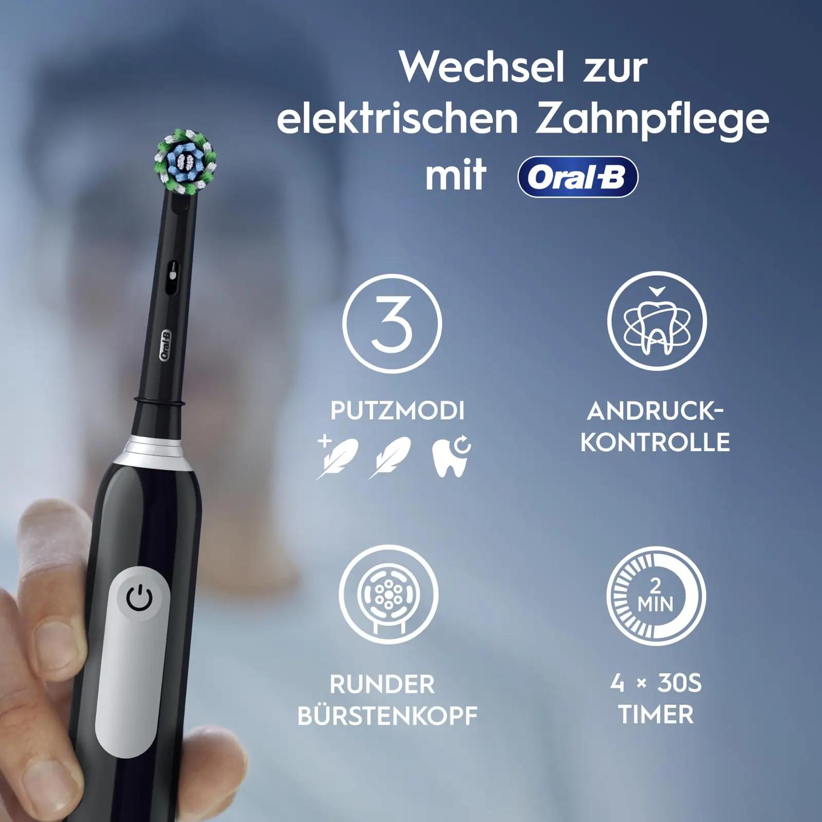 Oral-B must elektriline hambahari — tugev puhastus ja praktiline – pakend ja tarvikud