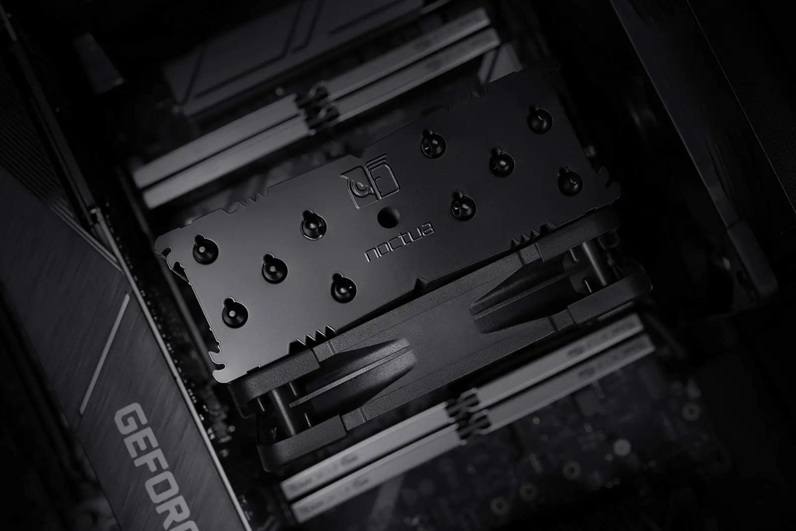 Noctua vaikne ja must CPU jahuti – vastupidav cuprustehnika – lisavaade