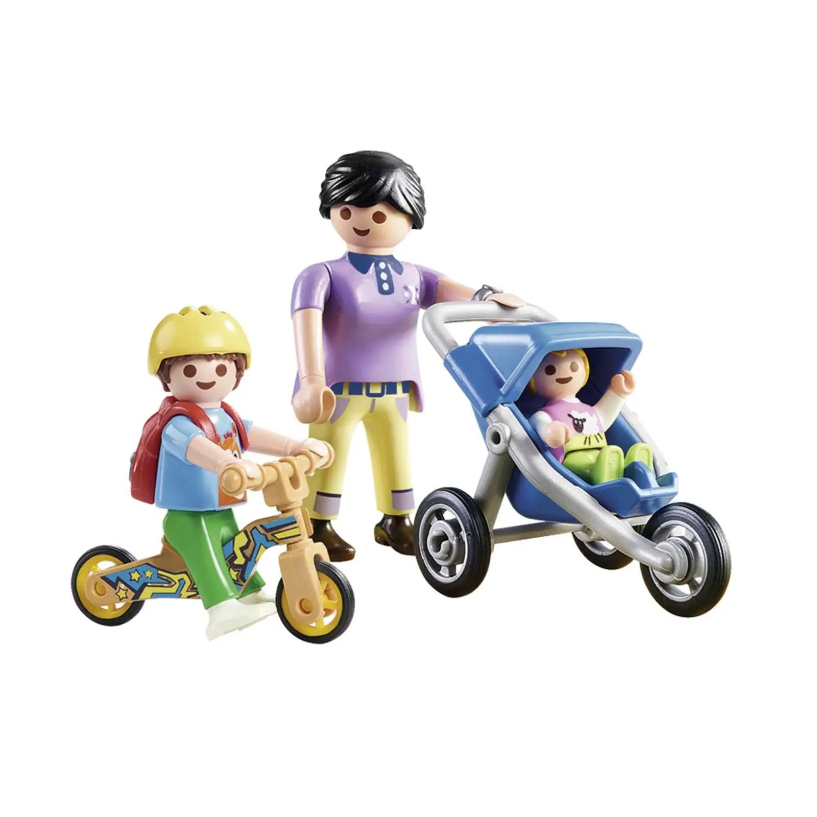 PLAYMOBIL mängukomplekt – ema ja lapsed, loominguline mäng – pakend ja tarvikud