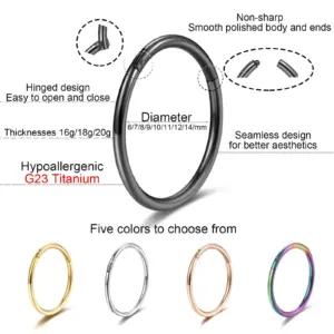 Lantine 2ELAS216RG-0.8-7mm piercingud – detailne lähivaade