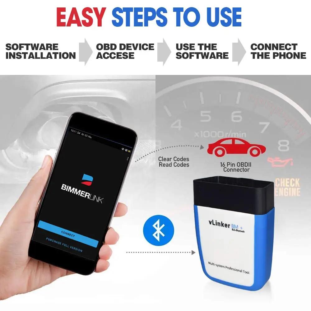 TONWON vLinker BM+ Bluetooth OBDII — kerge diagnostika koduseks – lisavaade