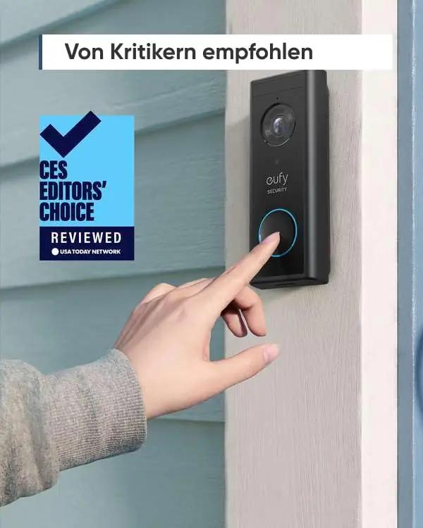 eufy Security traadita lisauksesummer – 2K kaamera ja aku – pakend ja tarvikud
