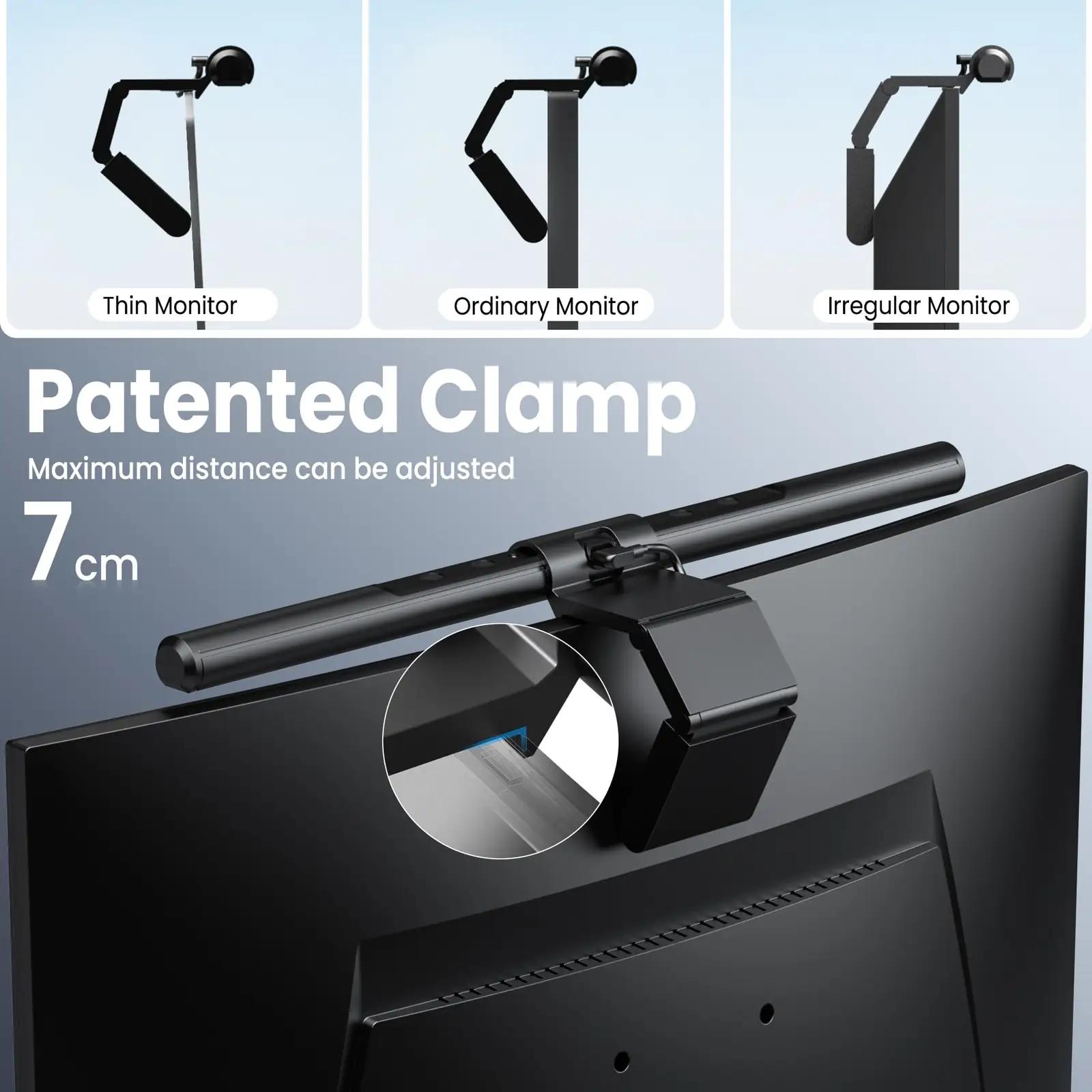 Quntis LED-monitorilamp 40 cm — silmasõbralik töövalgustus – pilt 8