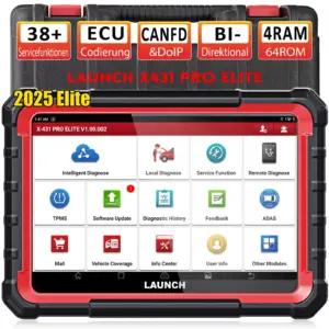 LAUNCH X431 Pro Elite obd-ii diagnostikaseadmed – toote esivaade