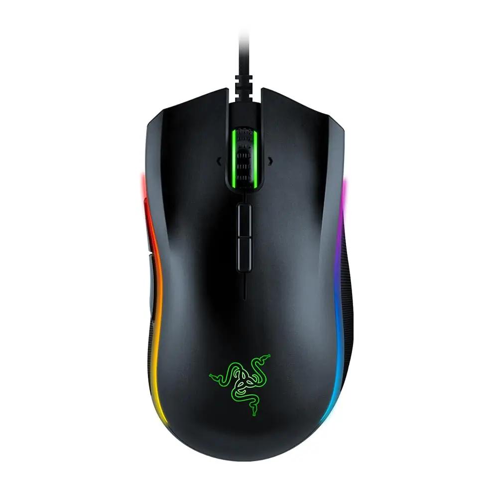 Razer ergonoomiline mänguhiir — täpne optiline sensor ja RGB