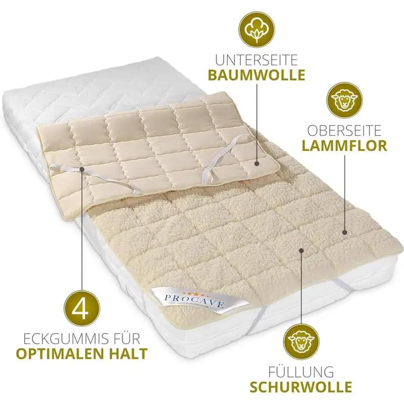 PROCAVE pehme Lammflor voodikattematerjal – 90×200 cm – detailne vaade
