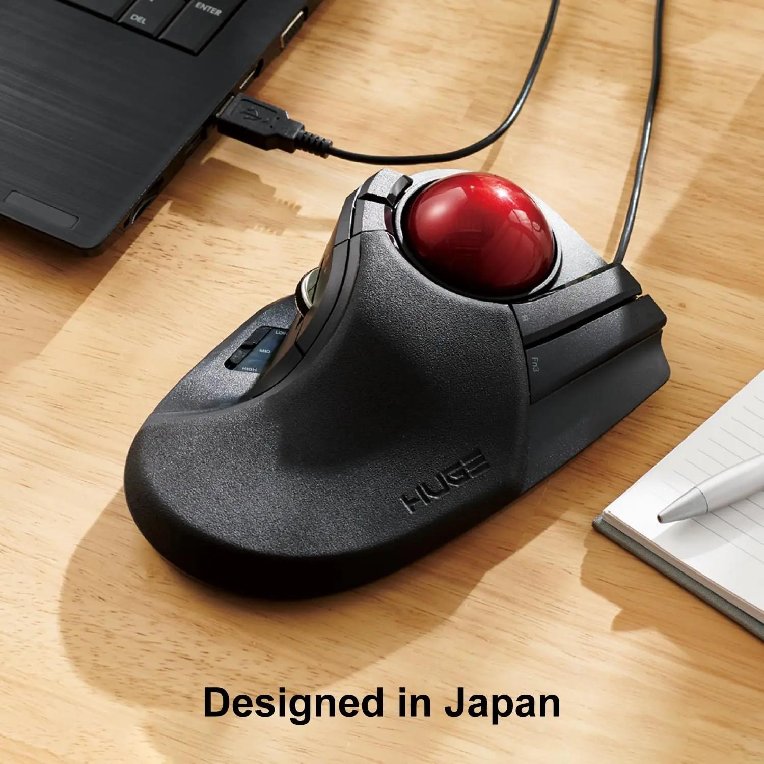 ELECOM sujuv töökorras suur trackball‑hiir mugava käetoega – pilt 7