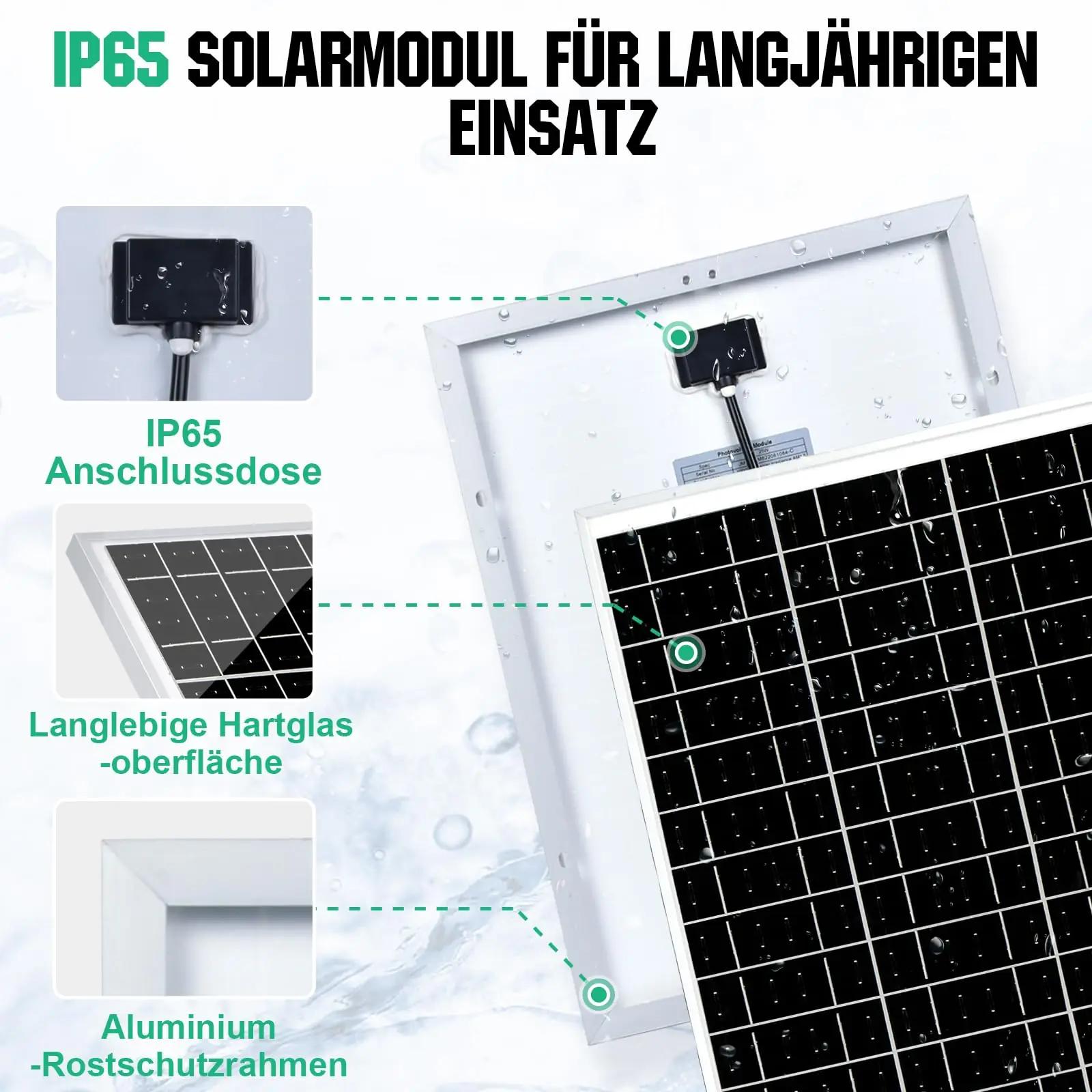 ECO-WORTHY 25W päikesepaneeli komplekt – vastupidav 12V lahendus – pilt 6