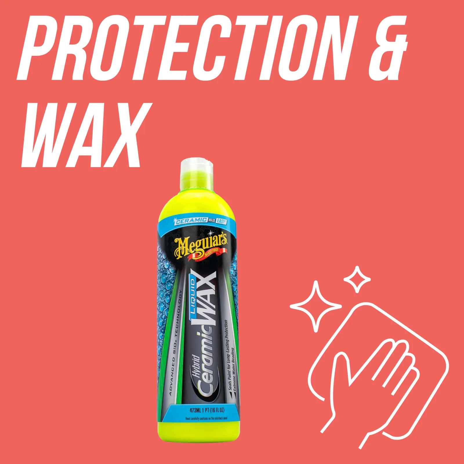 Meguiar’s keramiline vedelvaha 473 ml — püsiv läige – detailne vaade